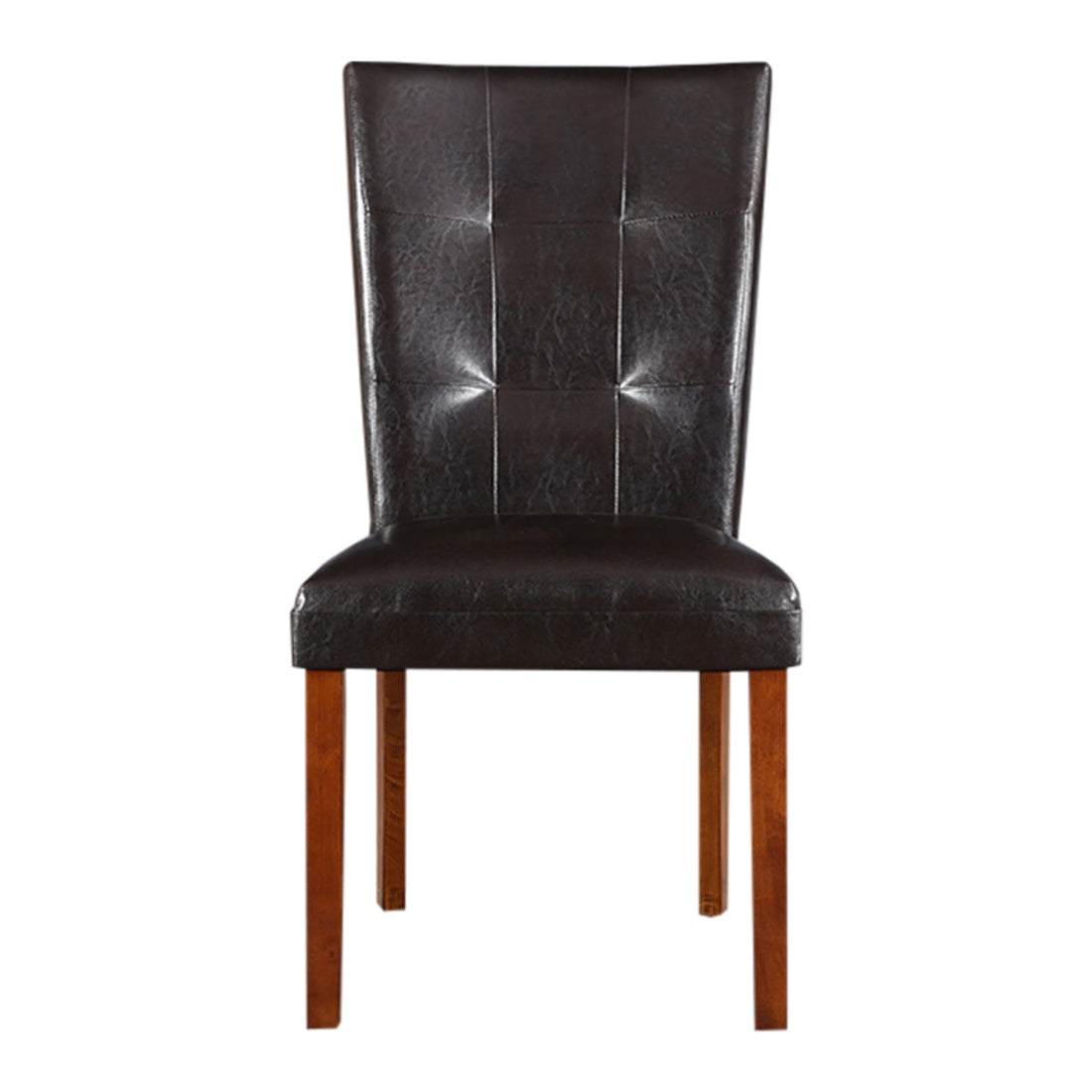 Eden Solidwood Dining Chair Set of 2 in Brown Colour