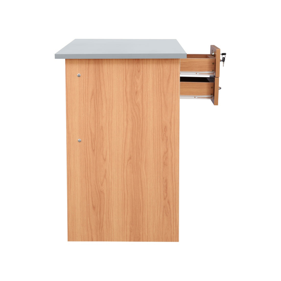 Simply Study Table in Honey + White Colour