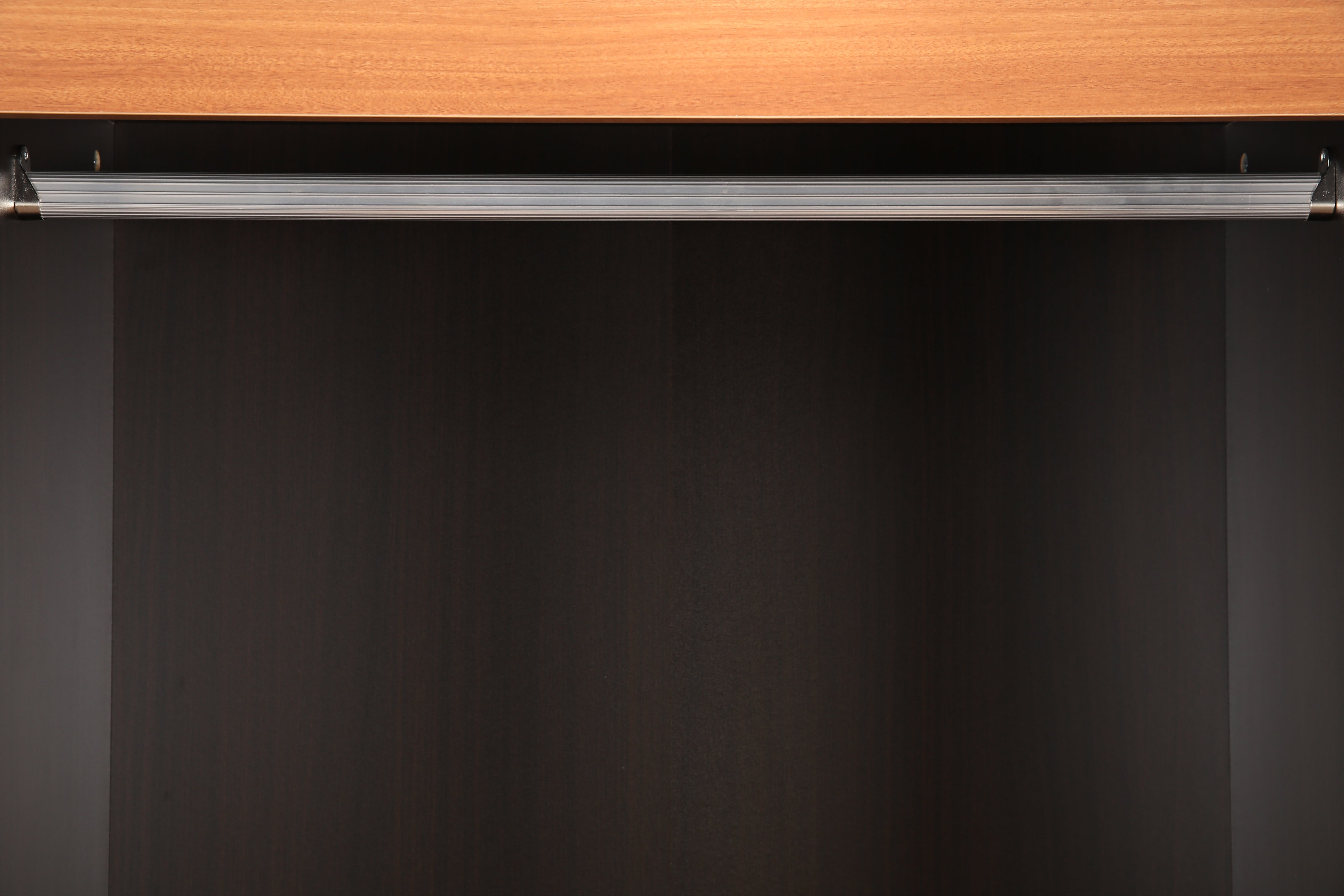 Swirl Two door Wardrobe in Dark Oak Colour