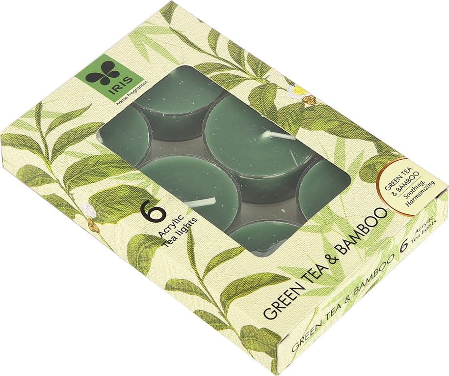 Tealight Candle Tealight in Green Bamboo Colour