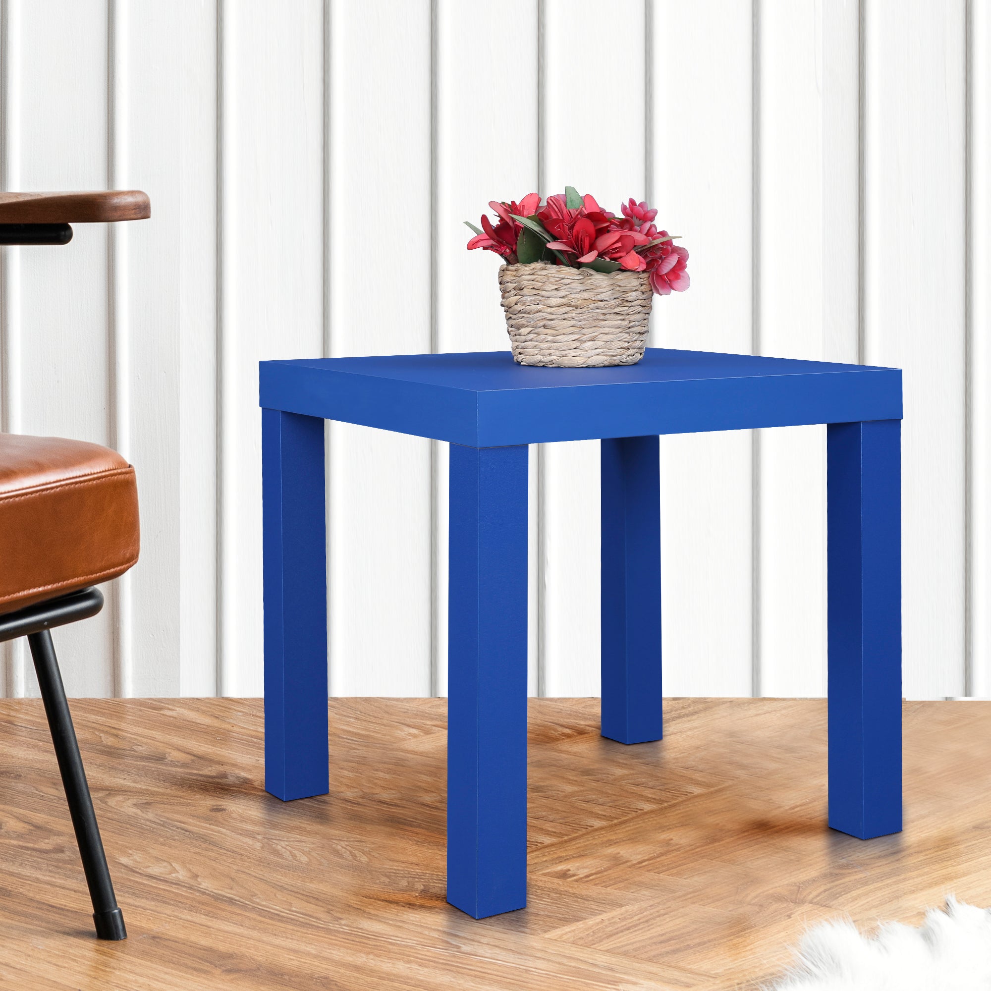 Larix Side Table in Blue Colour