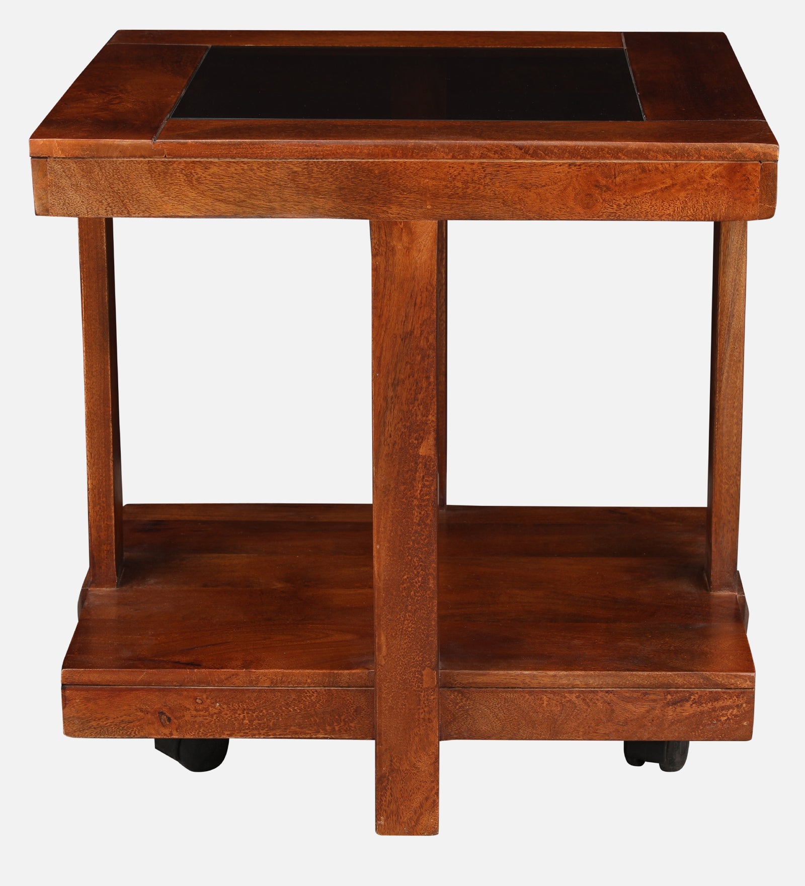 Joss Solid Wood Side Table in Walnut Colour