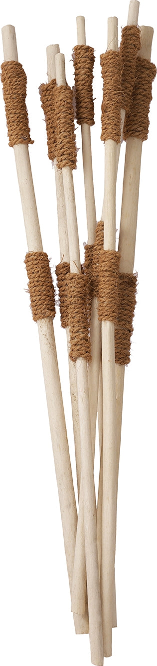 Wicker Dry Jutestick With Rope Bunch in White Colour
