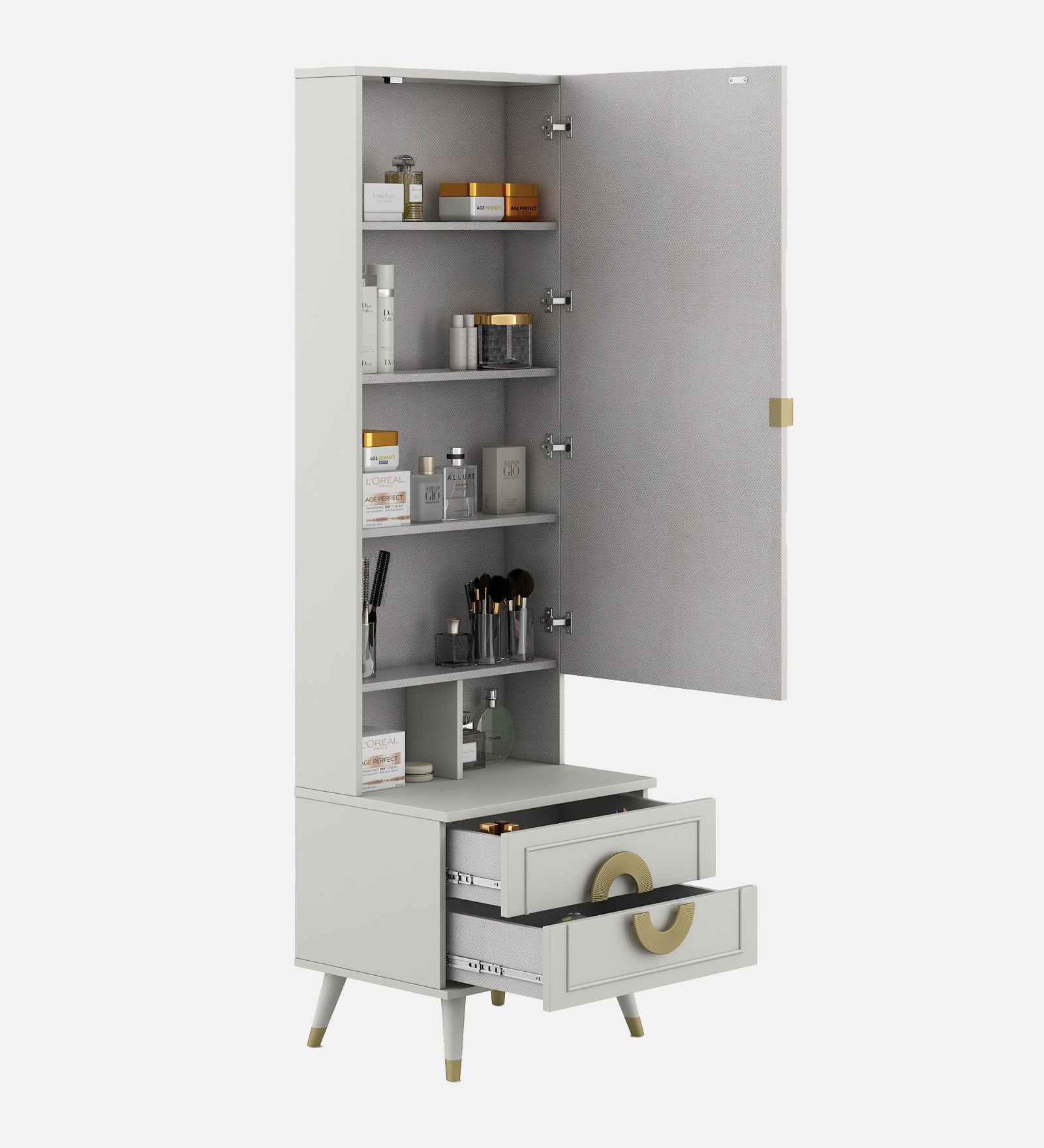 Akira Dressing Table in Pumic Grey Colour