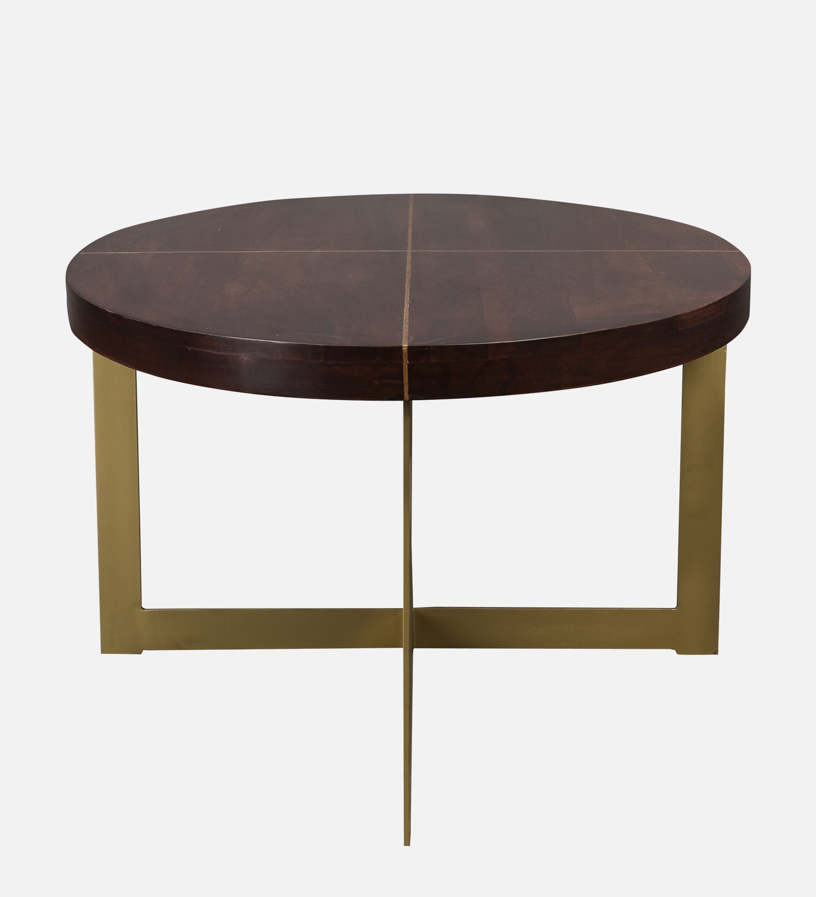 Augustin Solid Wood Center Table in Walnut Colour