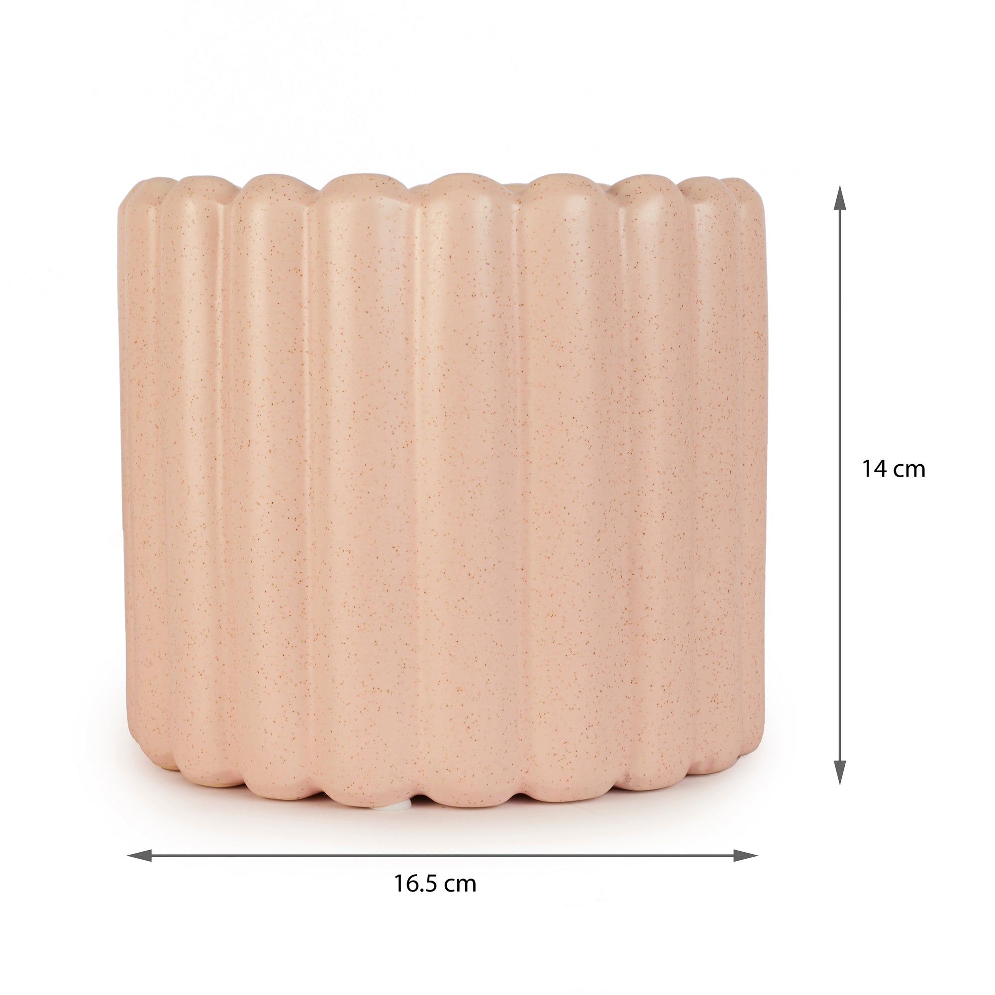 Silk Route Ceramic Planter 14Cm in Pink Colour