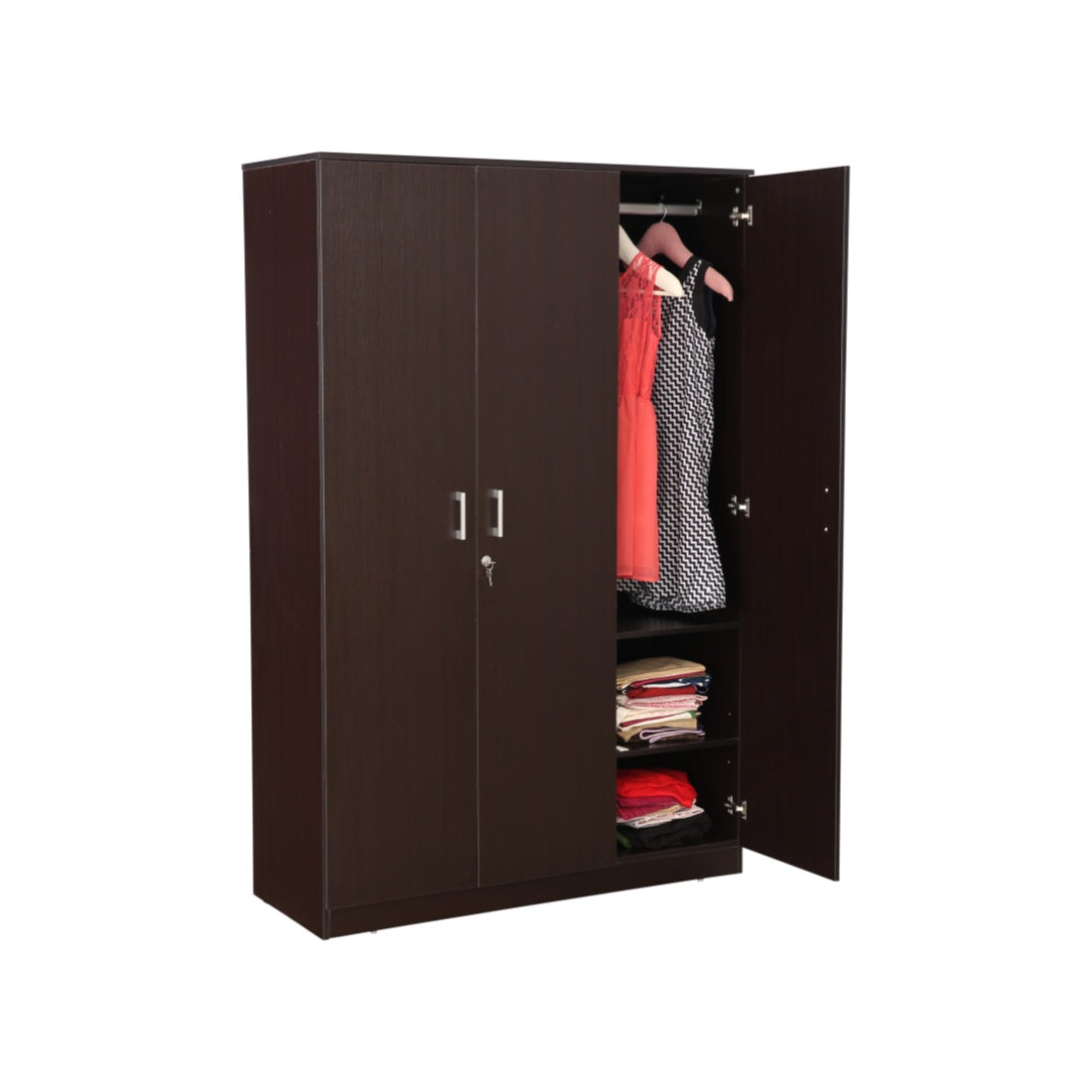Prime Three door Wardrobe in Wenge Colour