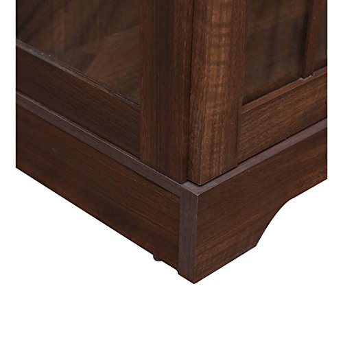 Holly Engineered Wood Book Shelf in Walnut Colour