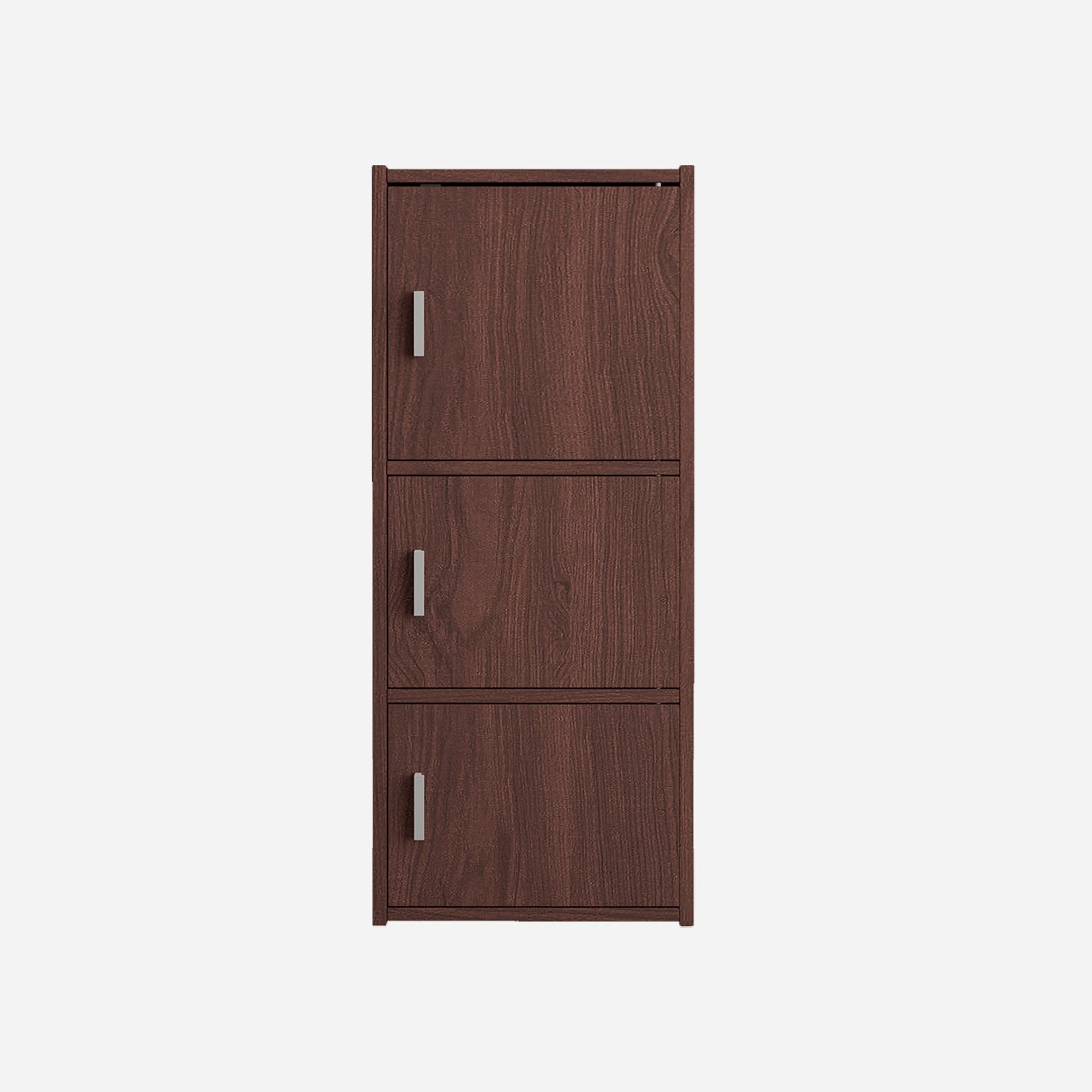 Albert Engineered Wood 3 Tier Cabinet in Cherry Brown Colour