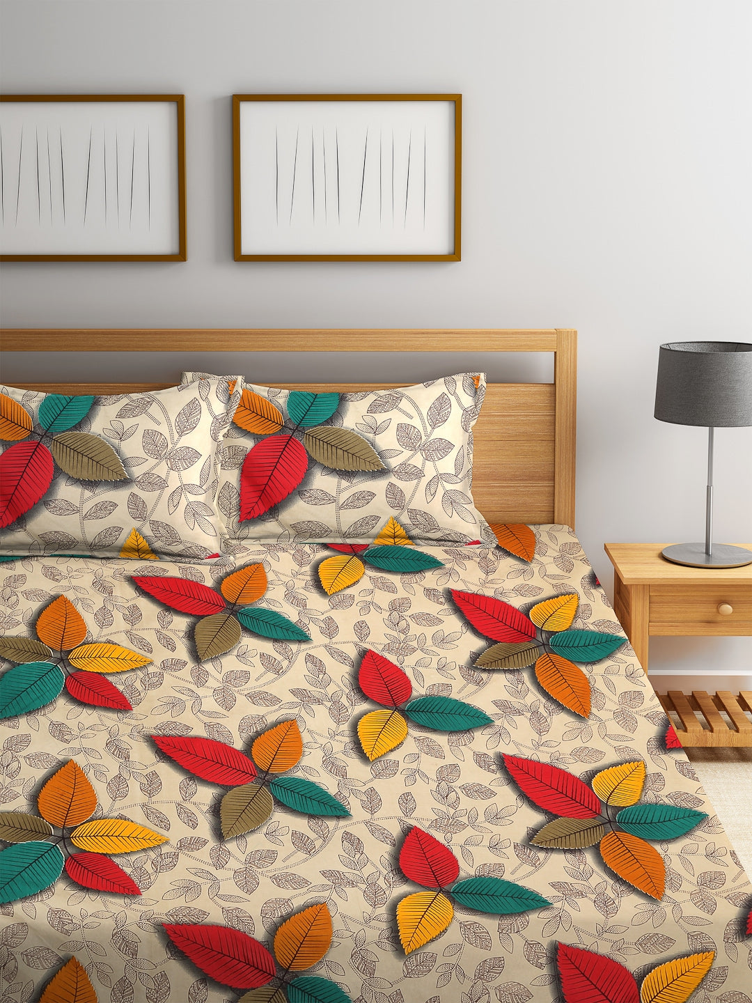 Carnival Double Bedsheet 220 x 230 CM in Multi Colour