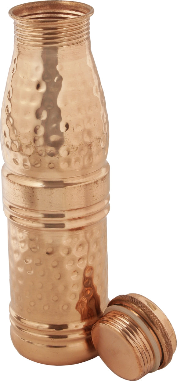 Copper Drinking Bottle in Brown Colour by Living Essence