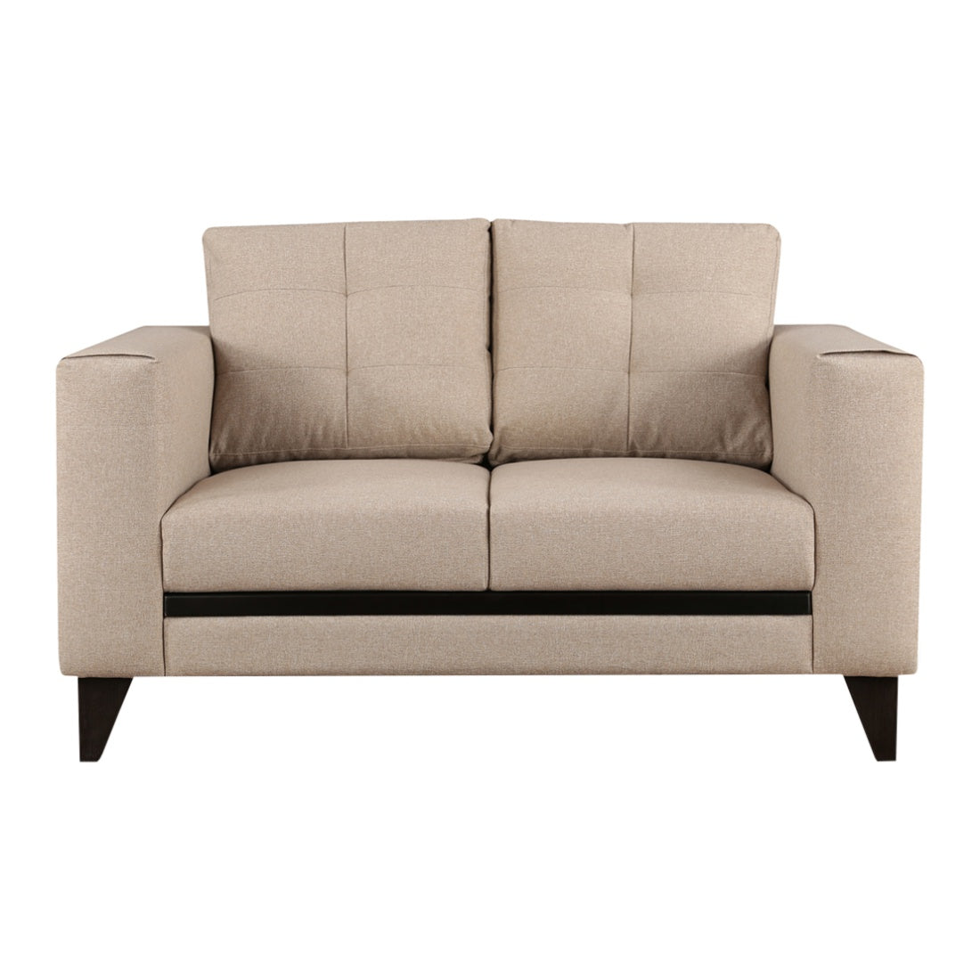 Garcia Fabric Two Seater Sofa in Beige Colour