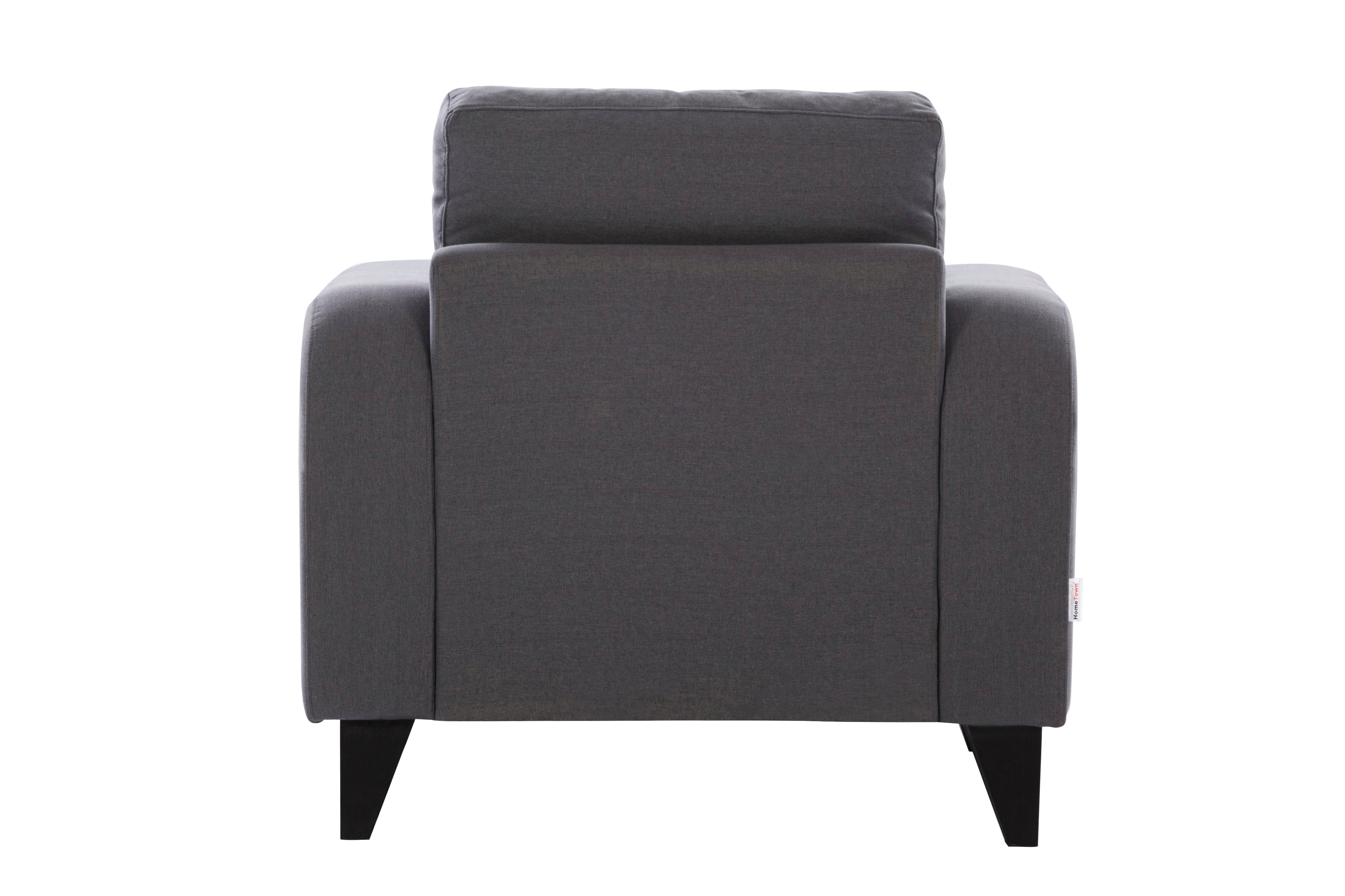 Manchester Fabric 1 Seater Sofa in Grey Colour