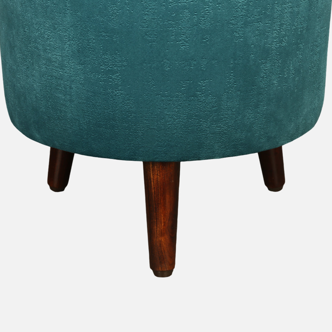 Ordhid Fabric Ottomans in Blue Colour
