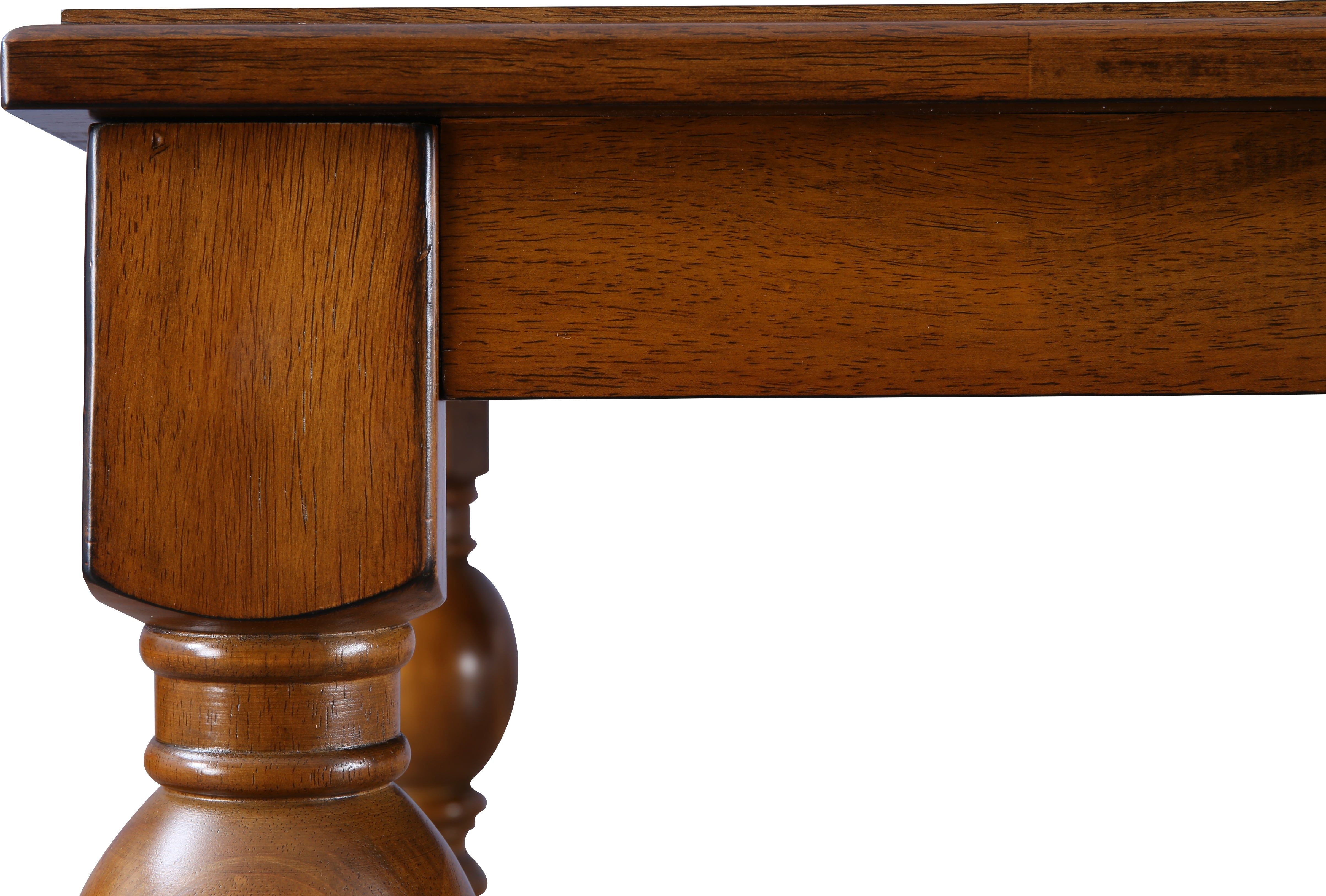 Tobago Solidwood 6 Seater Dining Table in Antique Walnut Colour