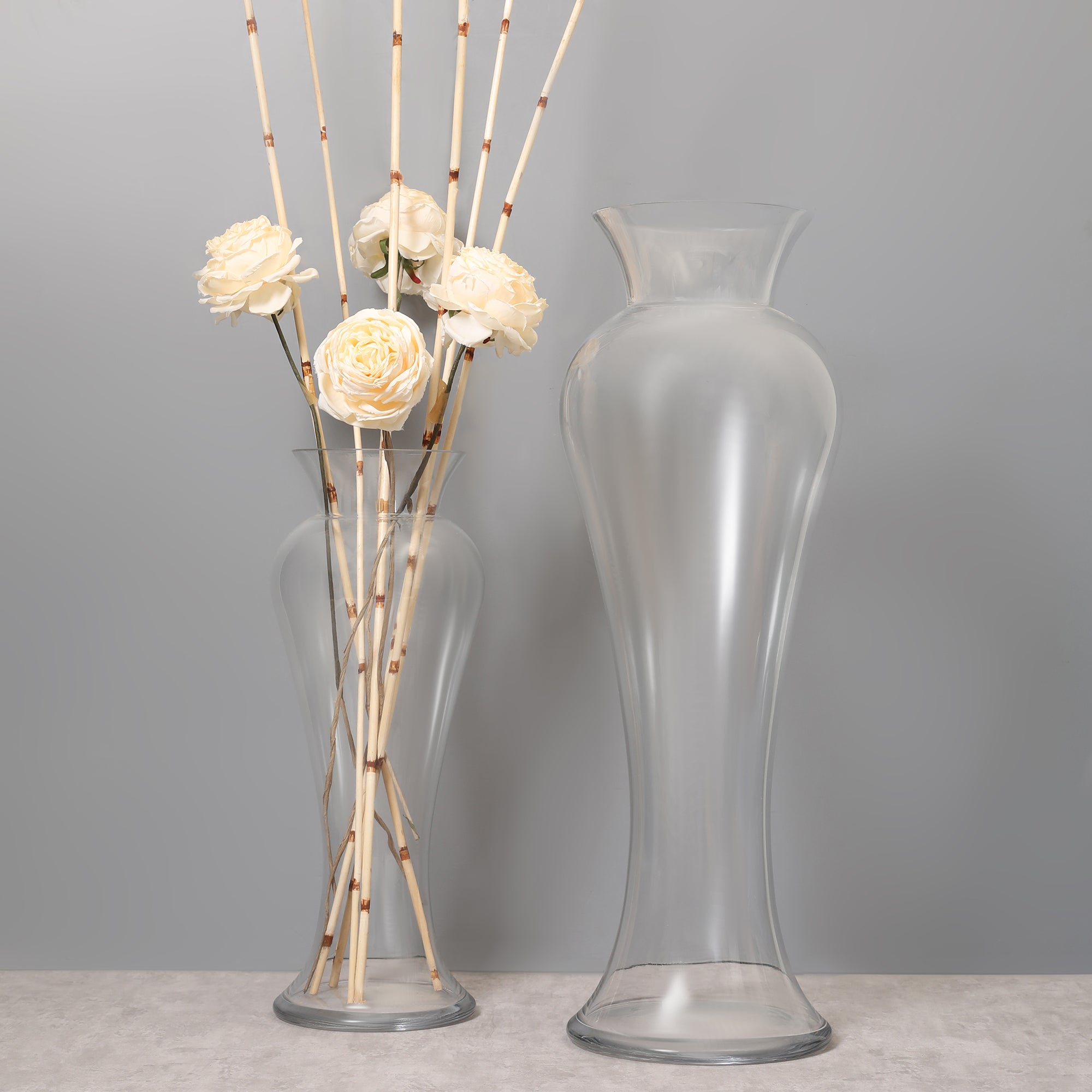 EDEL CLASSIC URN SHAPED CLEAR GLASS VASE MEDIUM SIZED BY LIVING ESSENCE