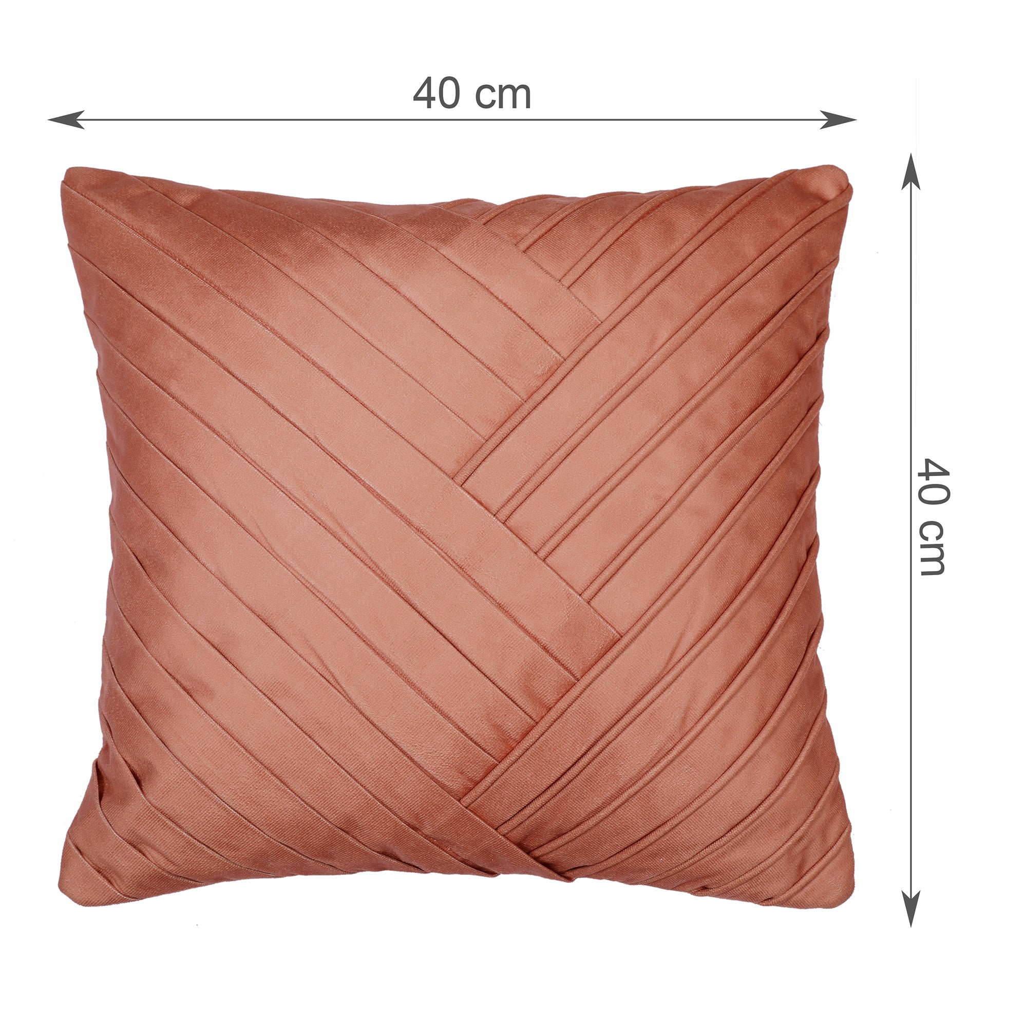 Plush Elegance Art Deco Cushion Cover Blue, 40X40cm