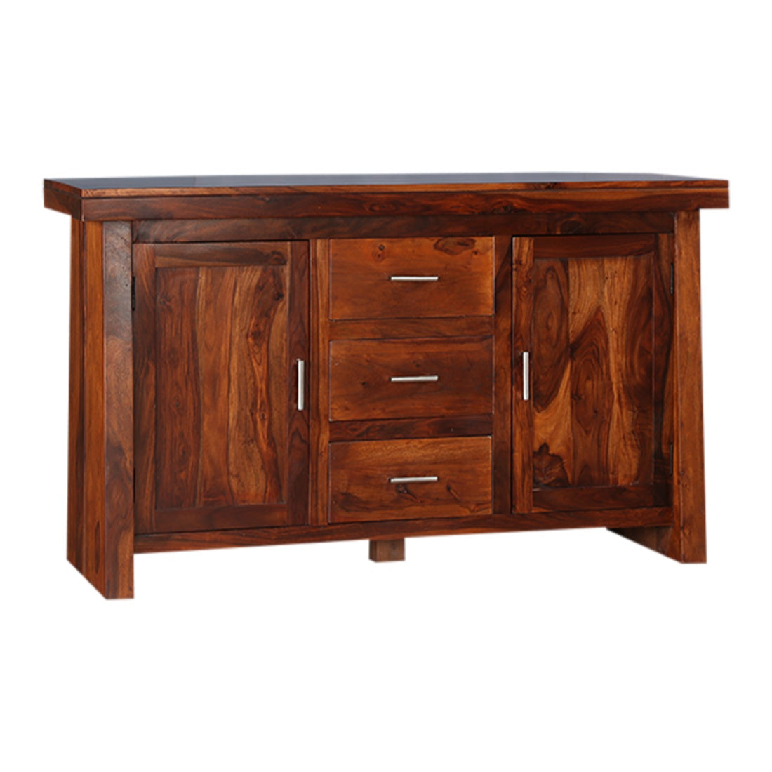 Austin Sheesham Wood(Rosewood) Storage Sideboard in Honey Colour