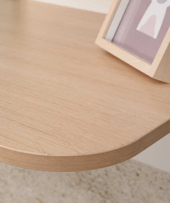 Spaceship  Twin Seater Spacious Study Desk with Drawer and Pin-up Board in Multi Colour