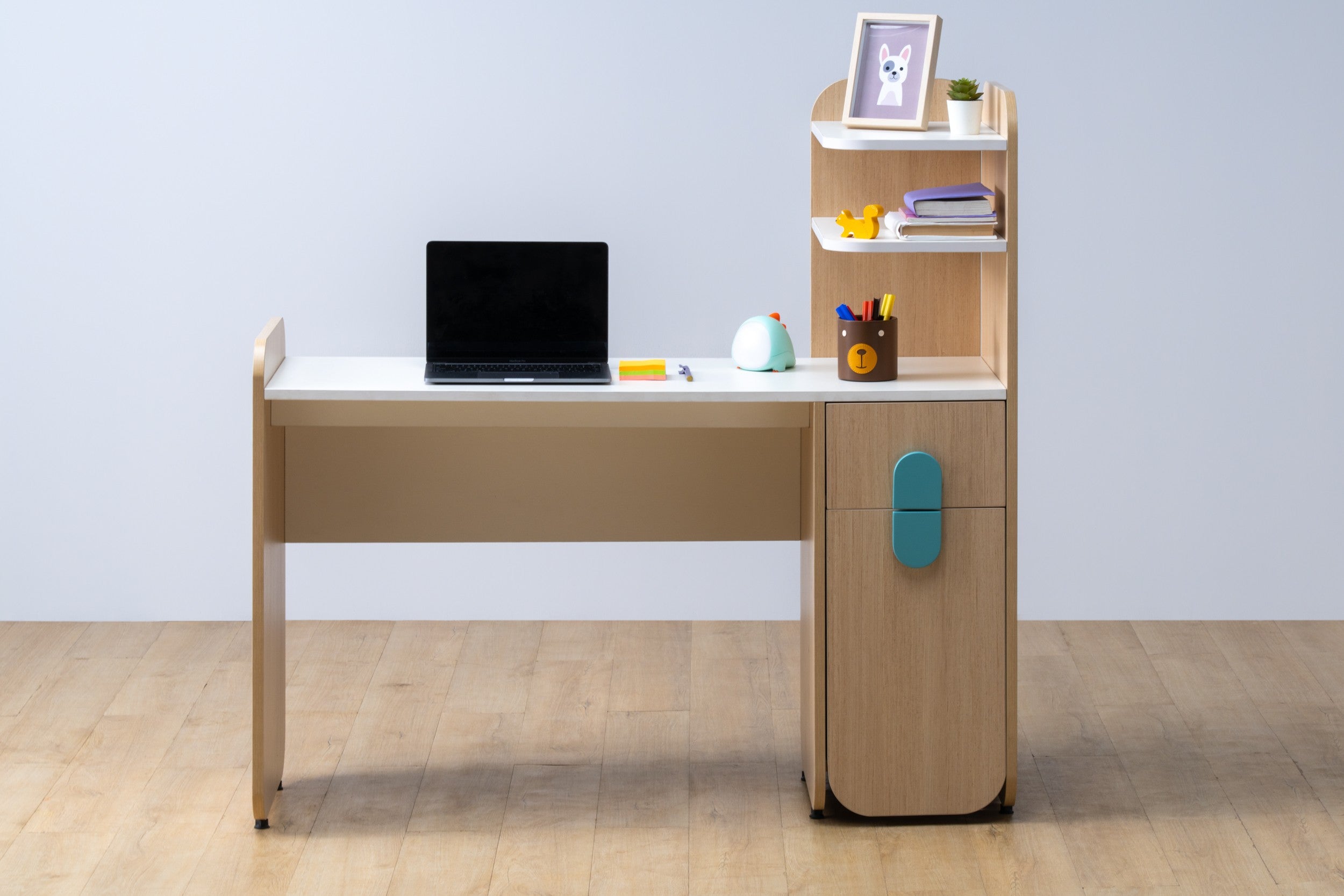 Infinity  Study Desk in Pearly White Colour