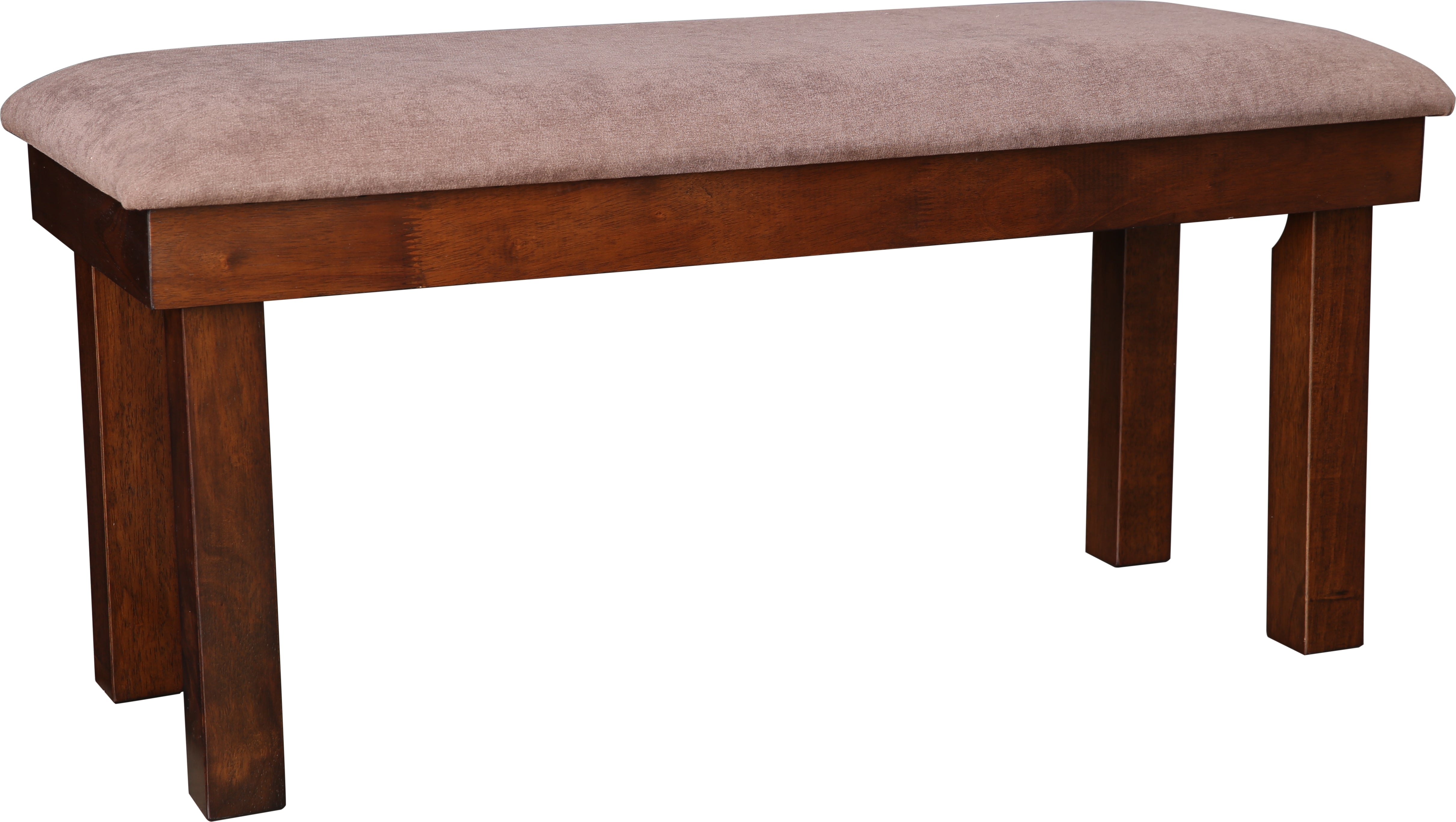 Hopton Solidwood Four Seater Dining Set With Bench in Walnut Colour