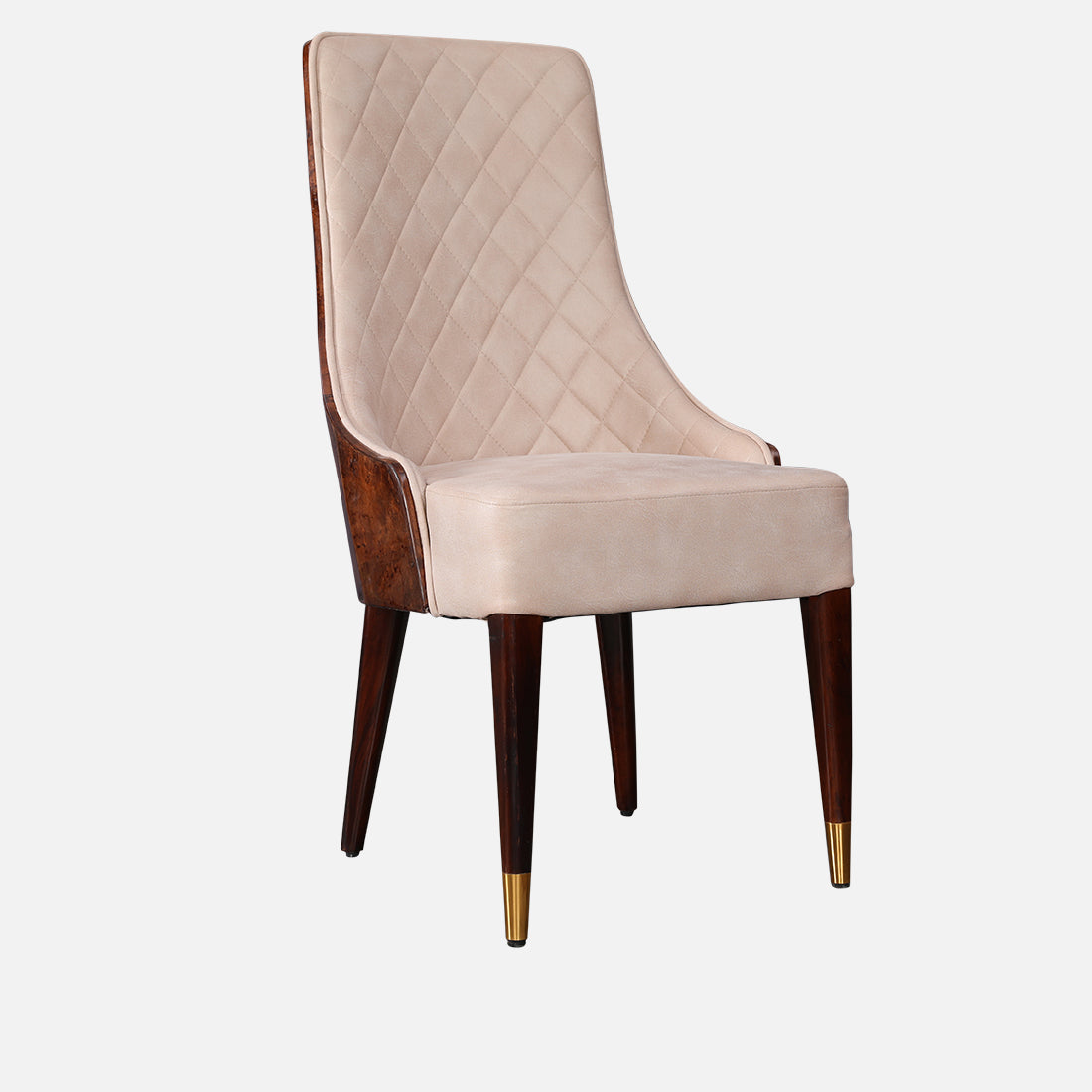Delphine Dining Chair Set of 2 in Walnut Colour