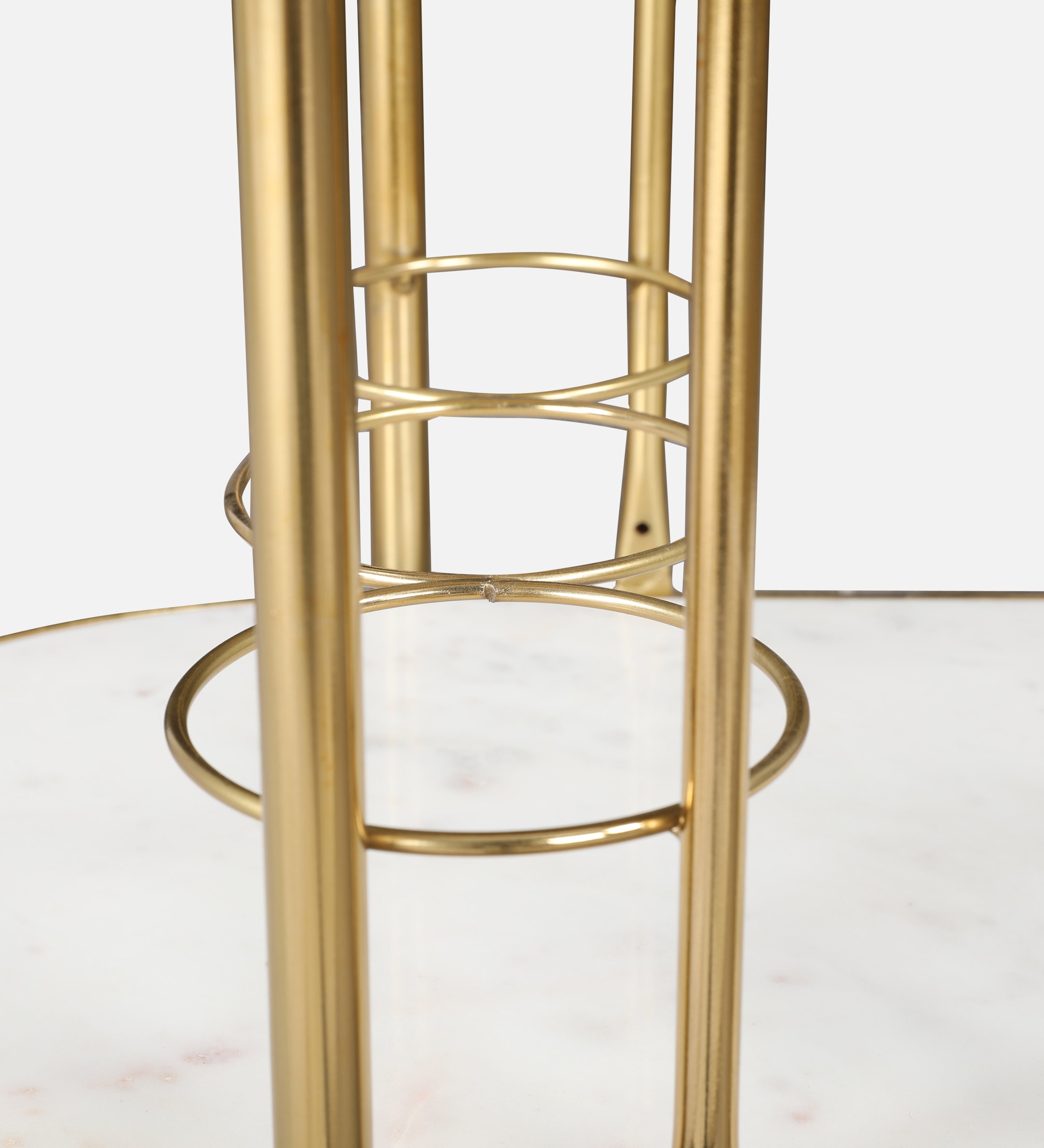 Martini Metal Serving Trolley in Brown & Gold Colour