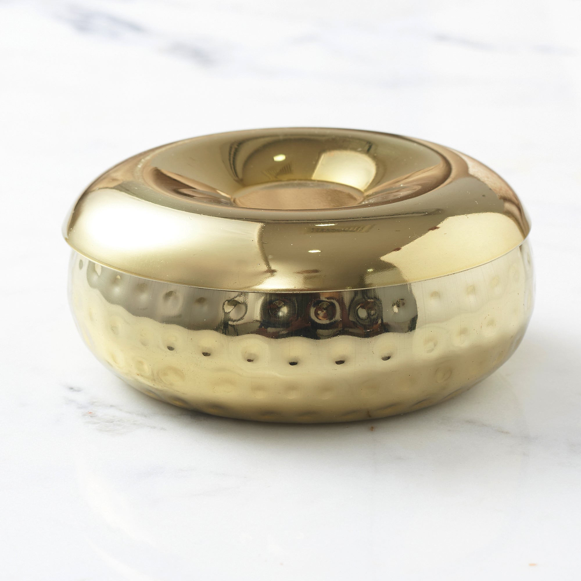 Sapphire Steel with Gold Finish Snack Bowl Set of 7 in Gold Colour