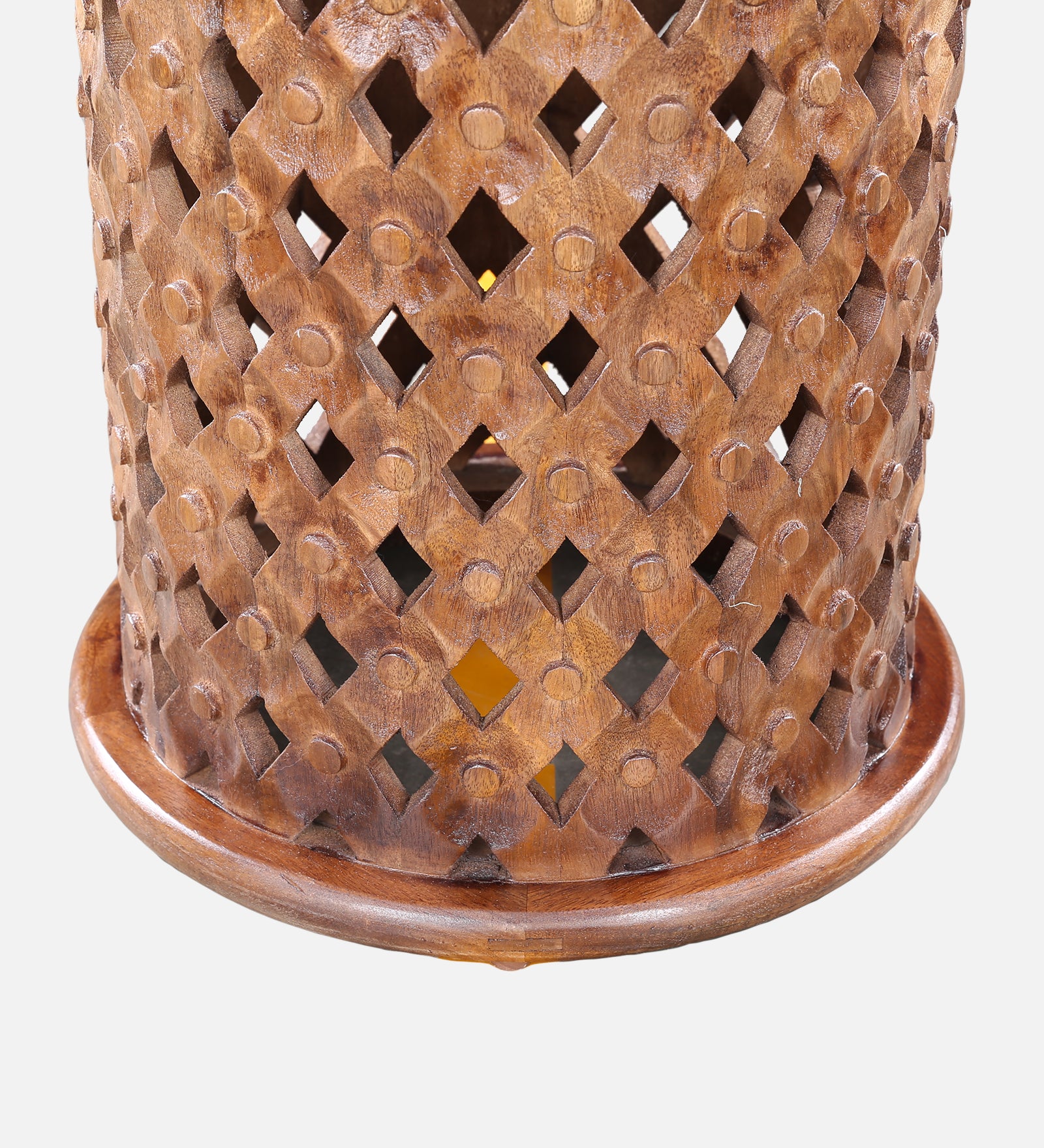 Sirohi Solidwood Side Table in Walnut Colour