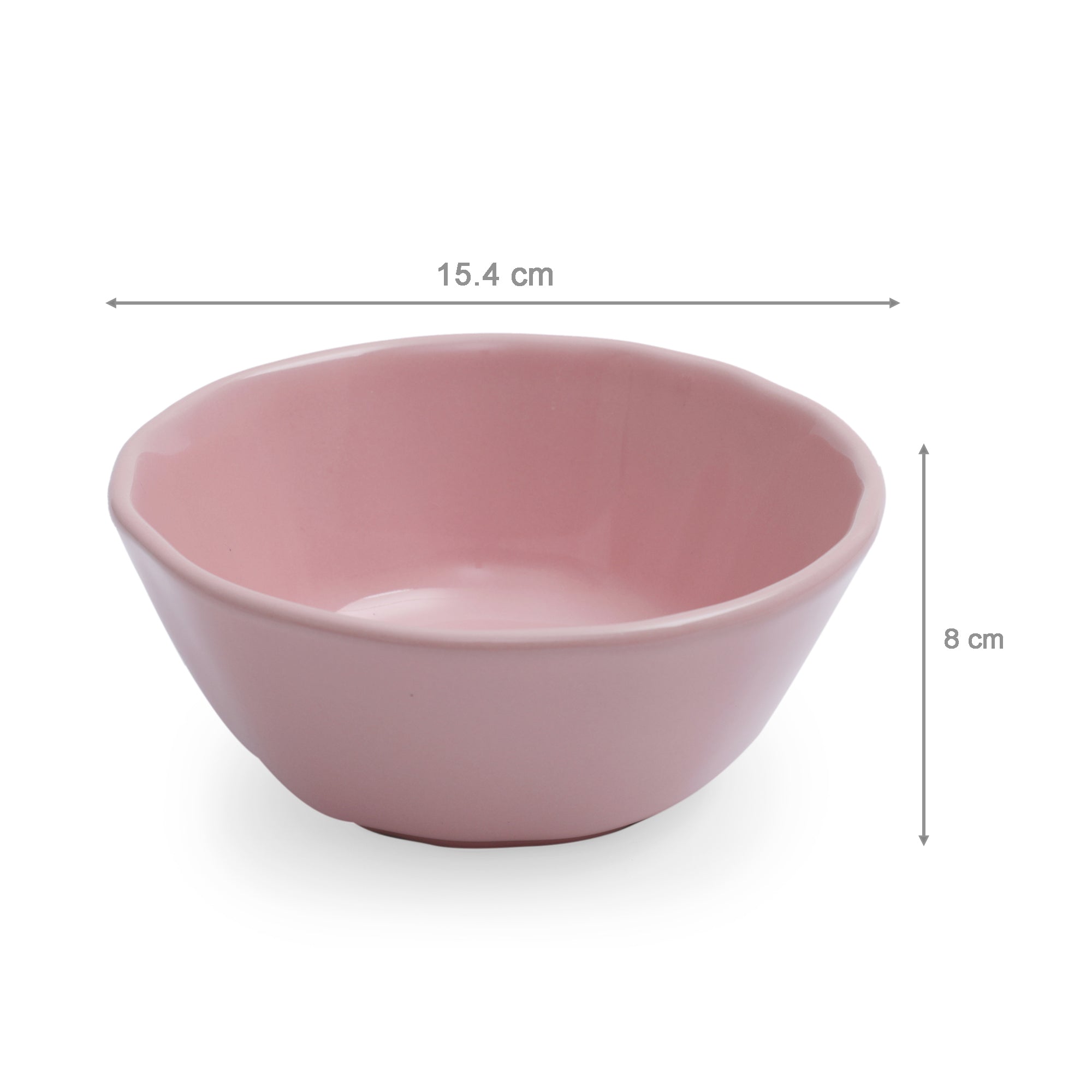 Palette Ceramic Cereal Bowl in Pink Colour