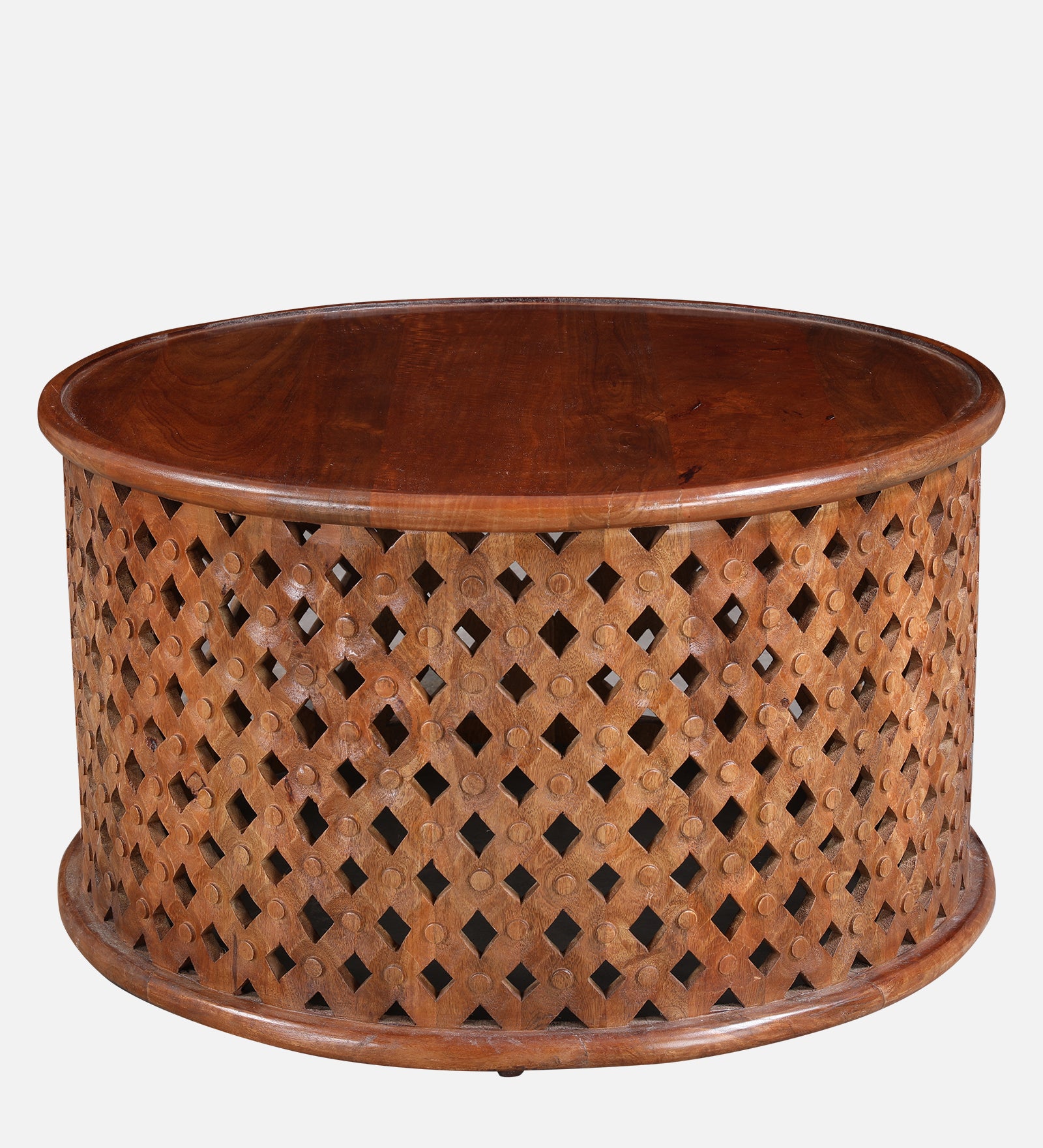 Sirohi Solid Wood Center Table in Brown Colour