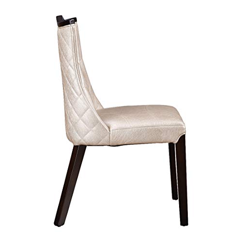 Alston Solidwood Dining Chair Set of 2 in Ivory Colour