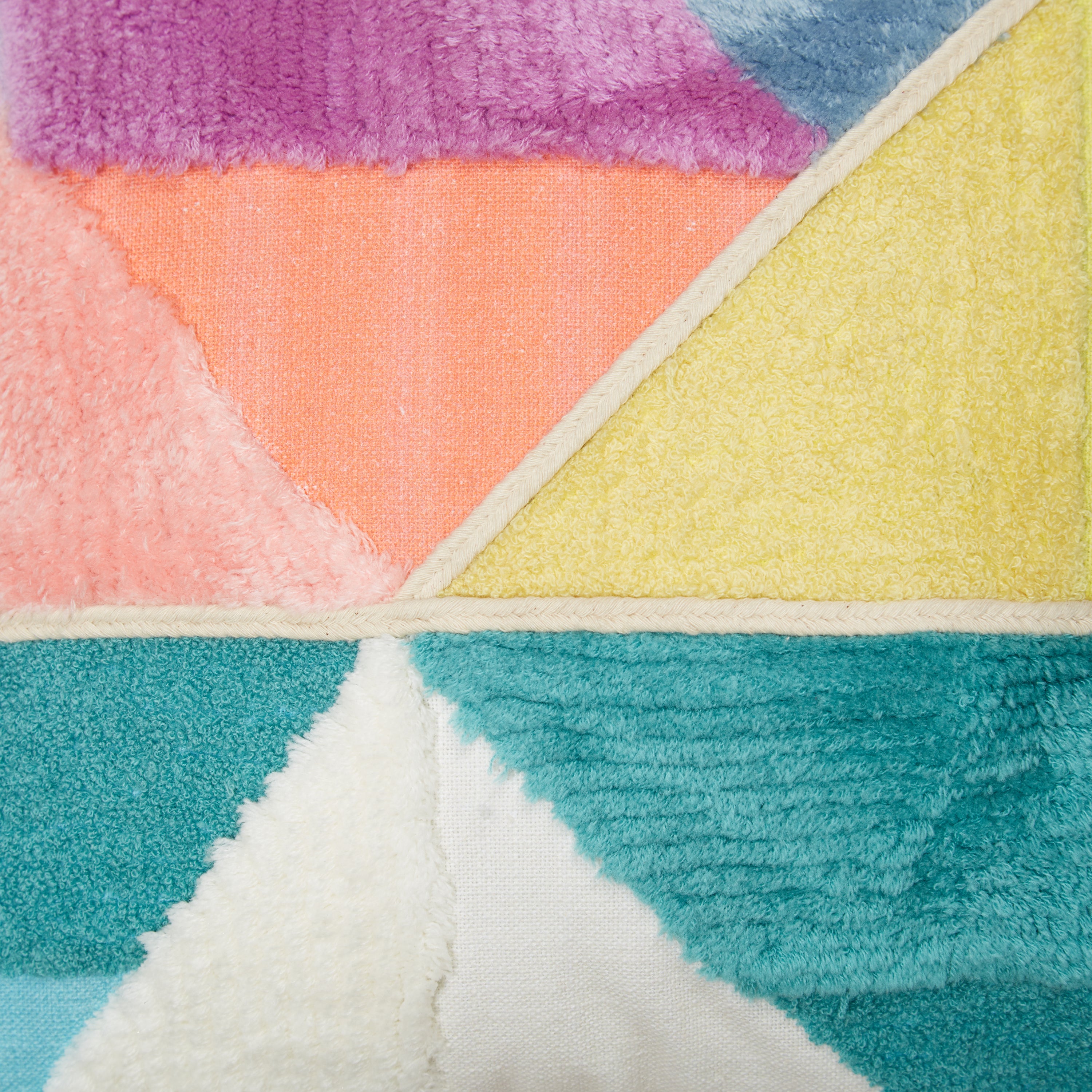 Pop Modern Cotton Cushion Cover 40x40 cm in Multi Colour