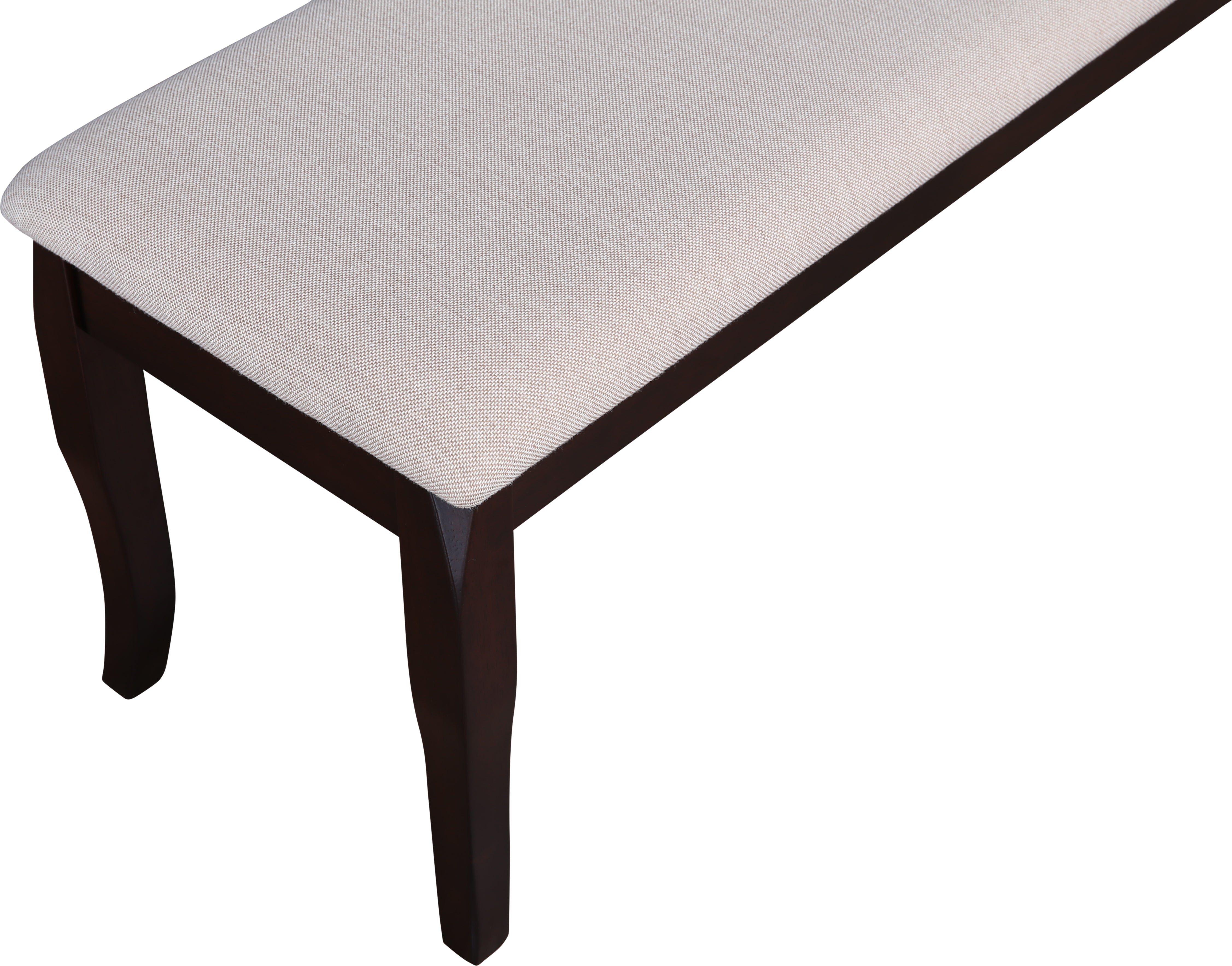 Cardiff Solidwood 6 Seater Dining Set with Bench in Expresso Colour