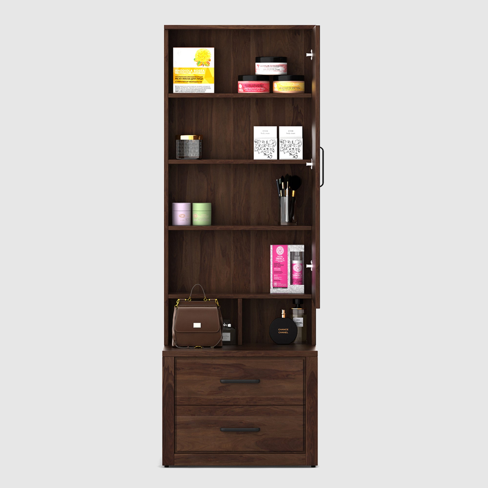 Antwerp Dresser With Mirror in Sheesham Colour