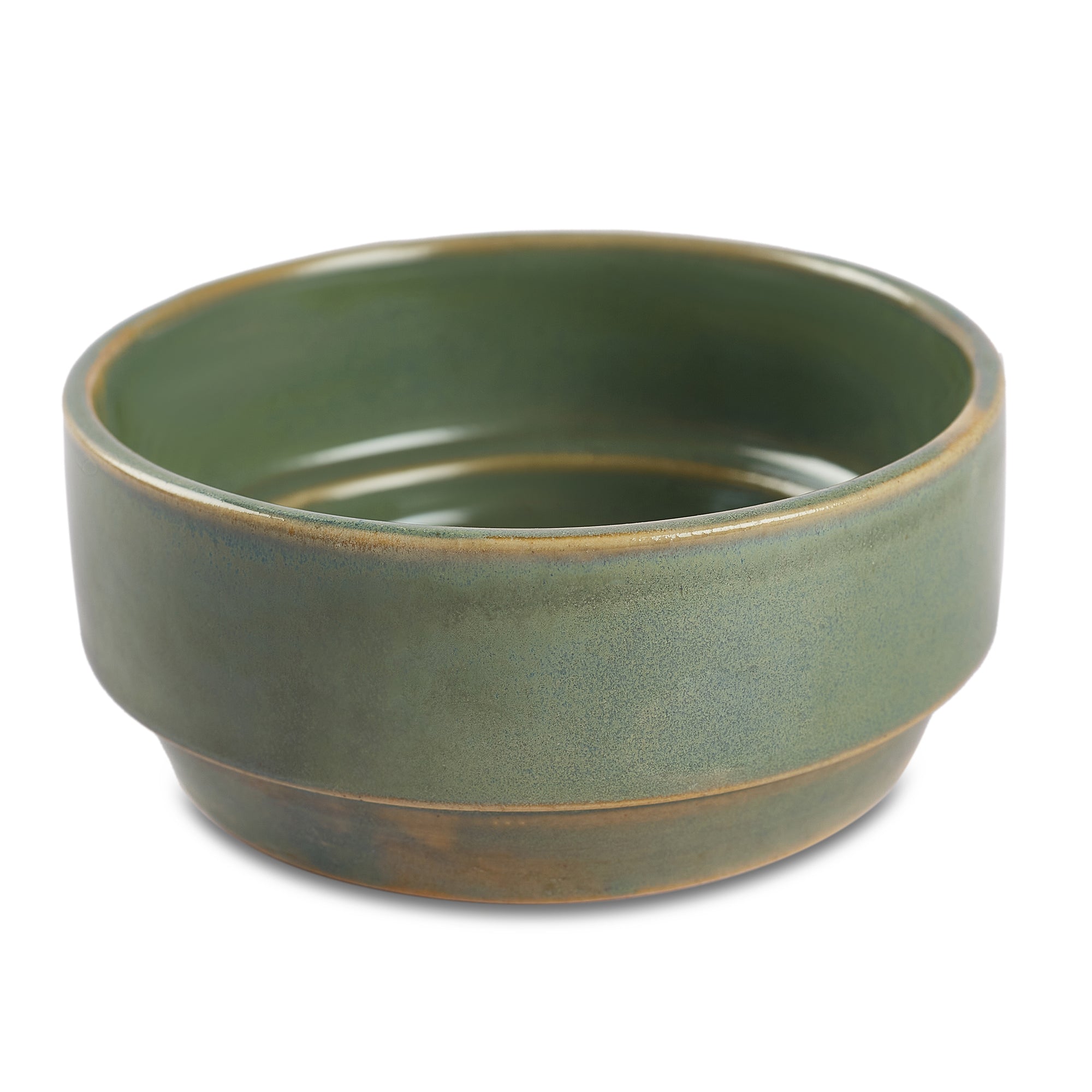 Hygge Studio Pottery Stoneware Breakfast Mug & Bowl Set of 6 in Sage Green Colour by Living Essence