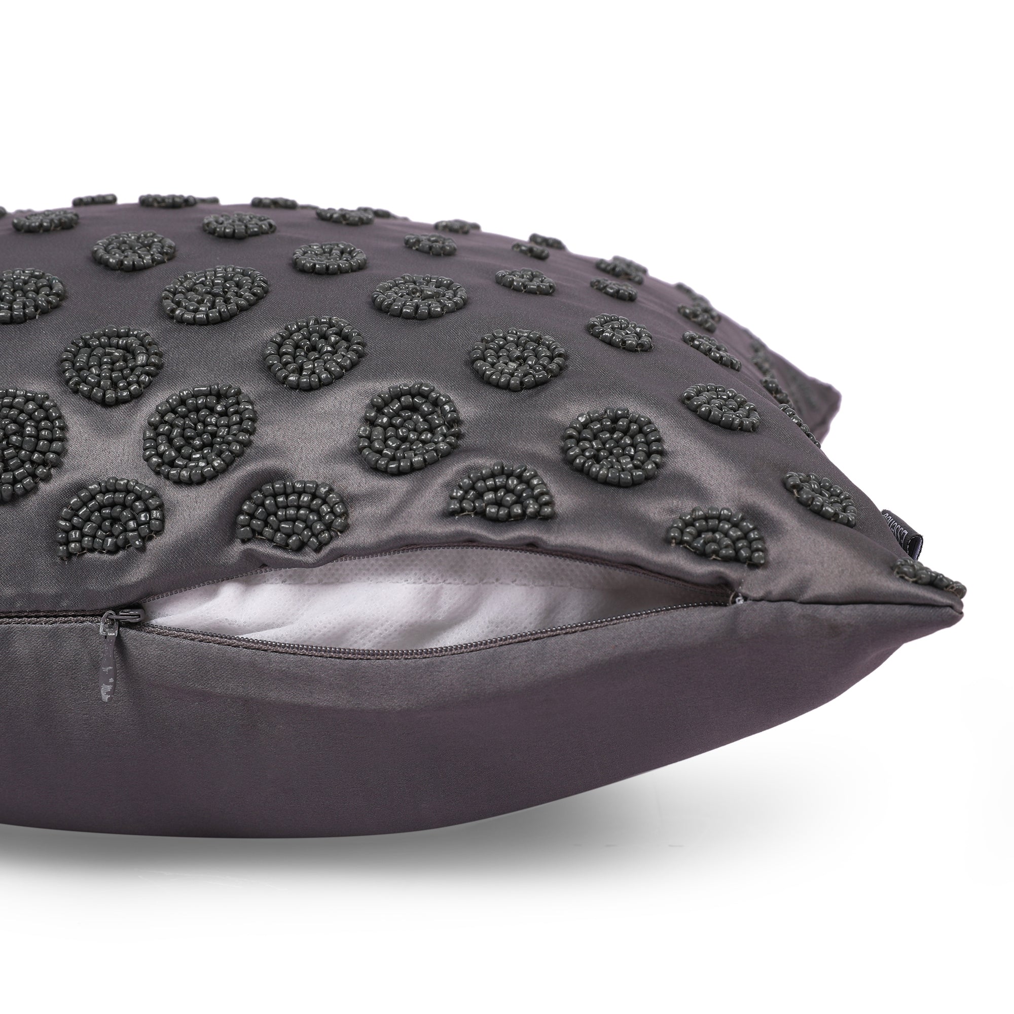 Swarna Cushion Cover Grey, 40x40cm