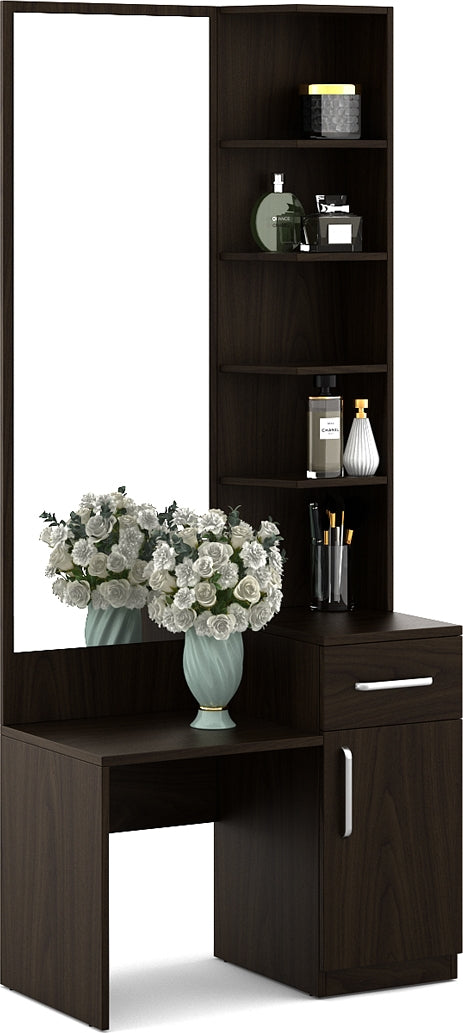 Magnum Dresser with Mirror in Urban Walnut Colour