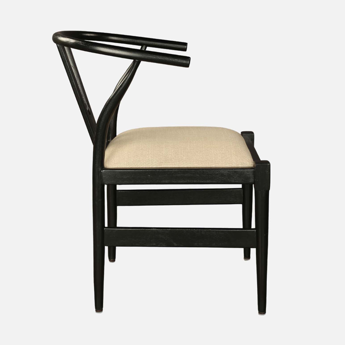 Kira Solidwood Wishbone Chair in Walnut Colour