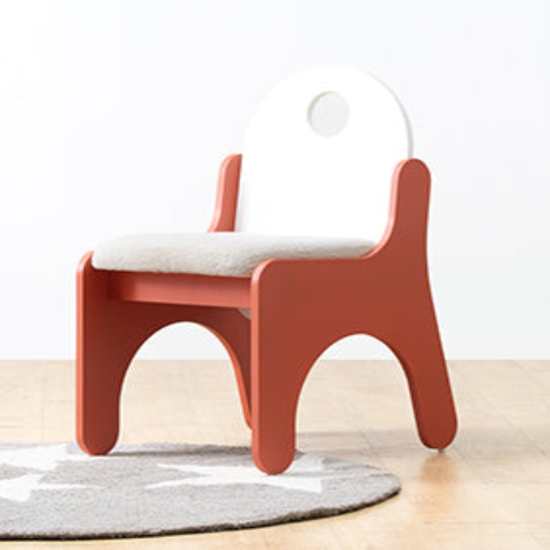 Jigsaw Study Chair in Coral Paradise Colour