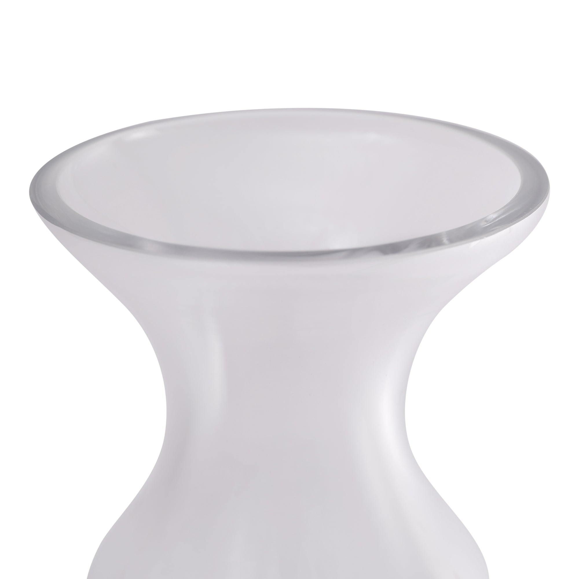 EDEL CLASSIC CLEAR GLASS MEDIUM SIZED VASE BY LIVING ESSENCE