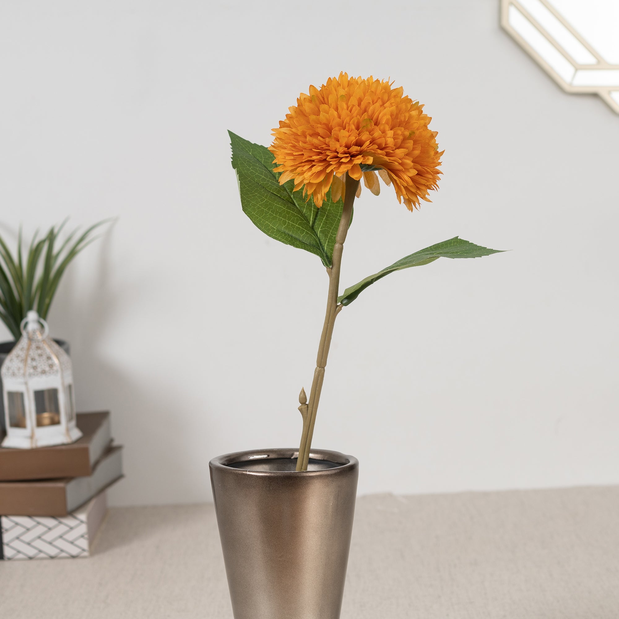 Elora  Yellow Daisy Faux Flower 42 Cm in Yellow Colour