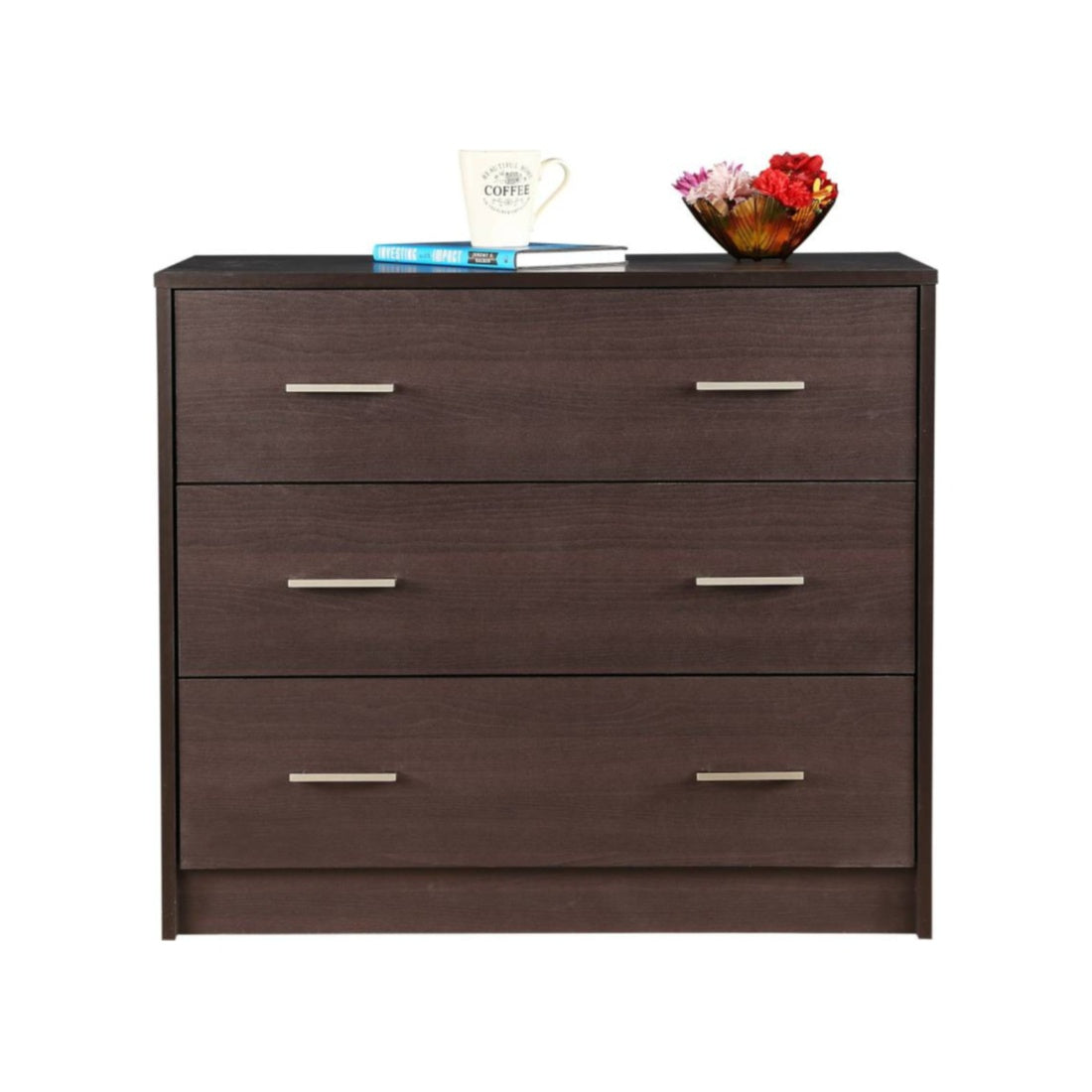 Atlas Engineered Wood Chest of Drawers in Beech Colour