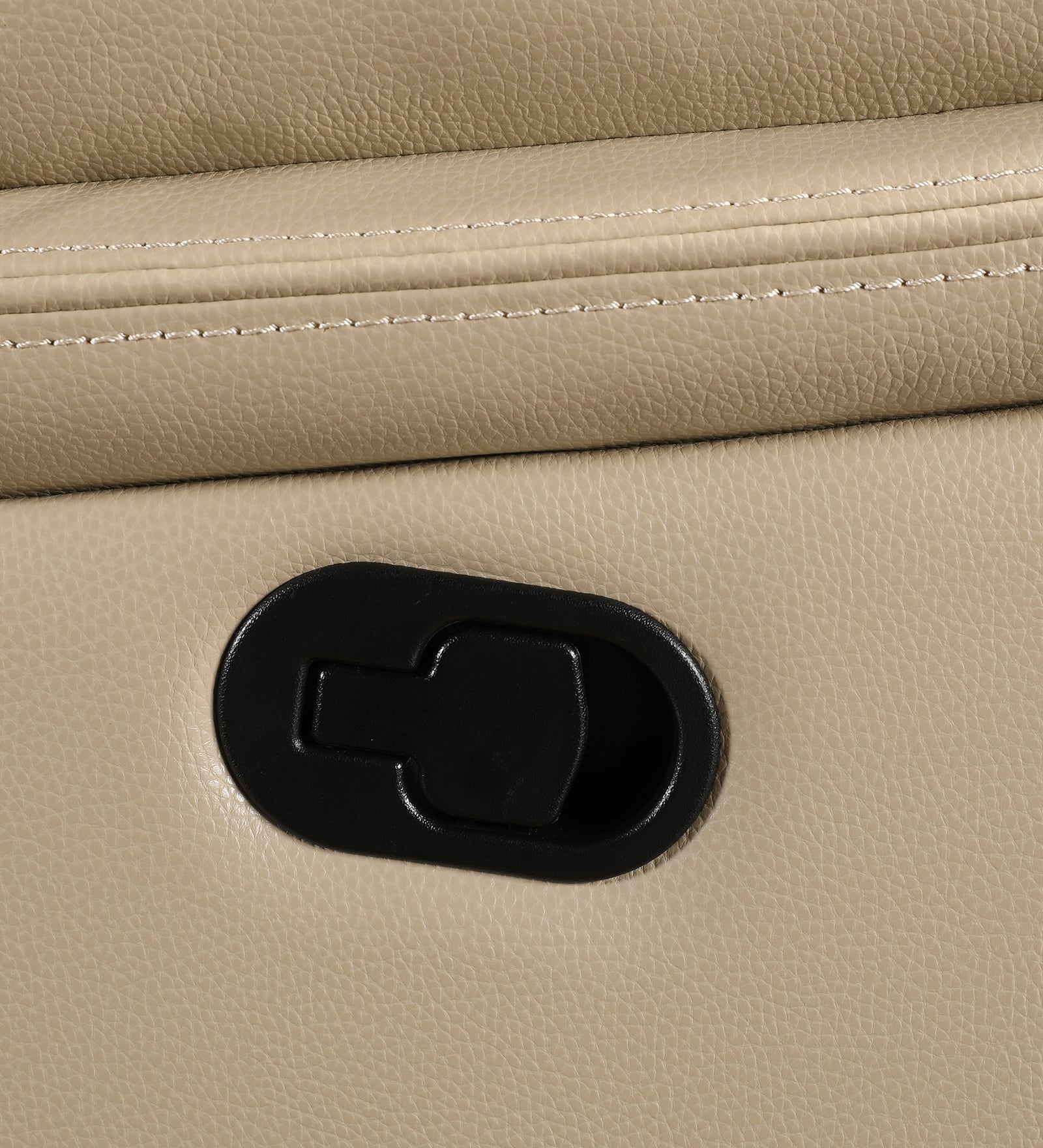 Murray Half Leather Single Seater Recliner in Beige Colour
