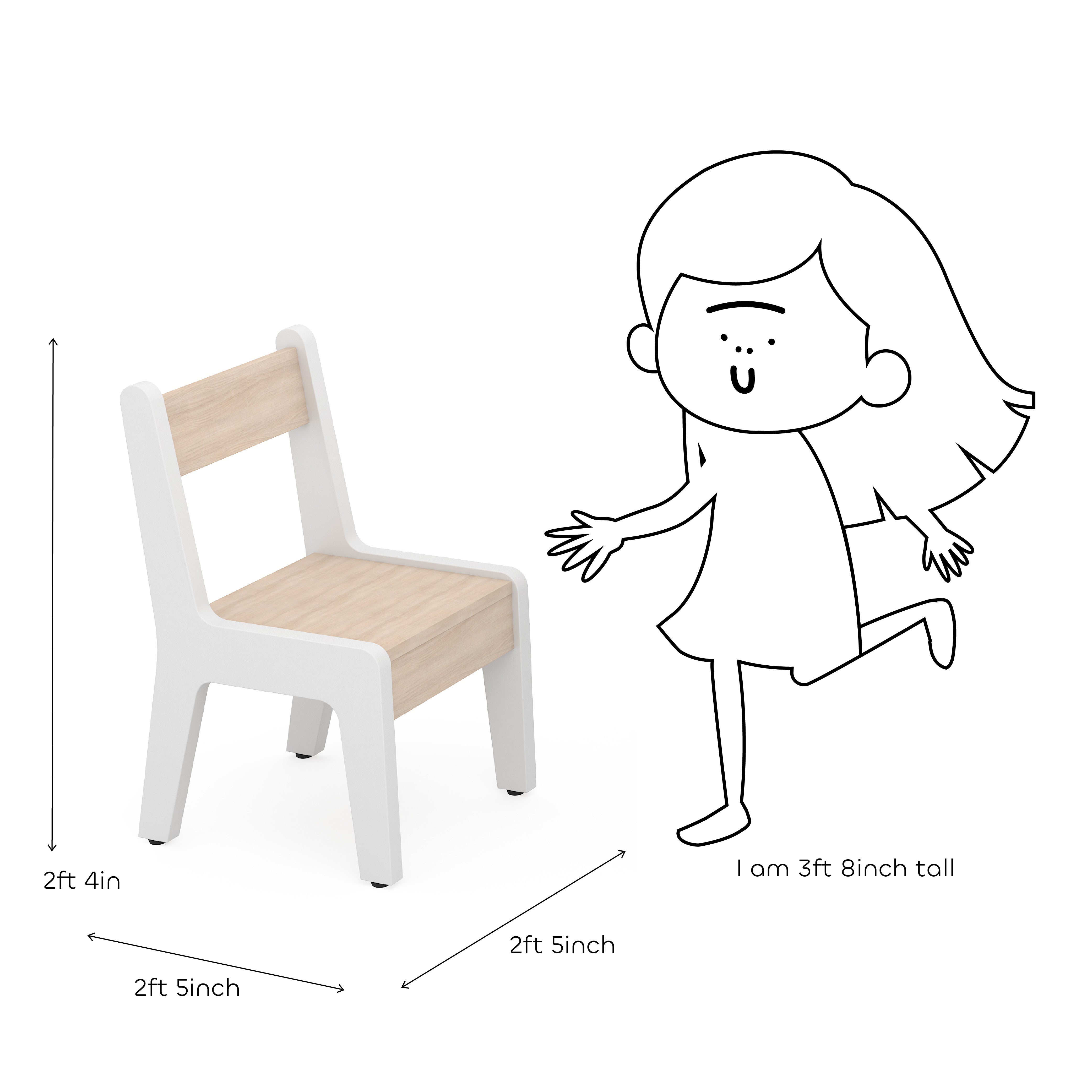 Roobik Activity Table & Chair in Chestnut Colour