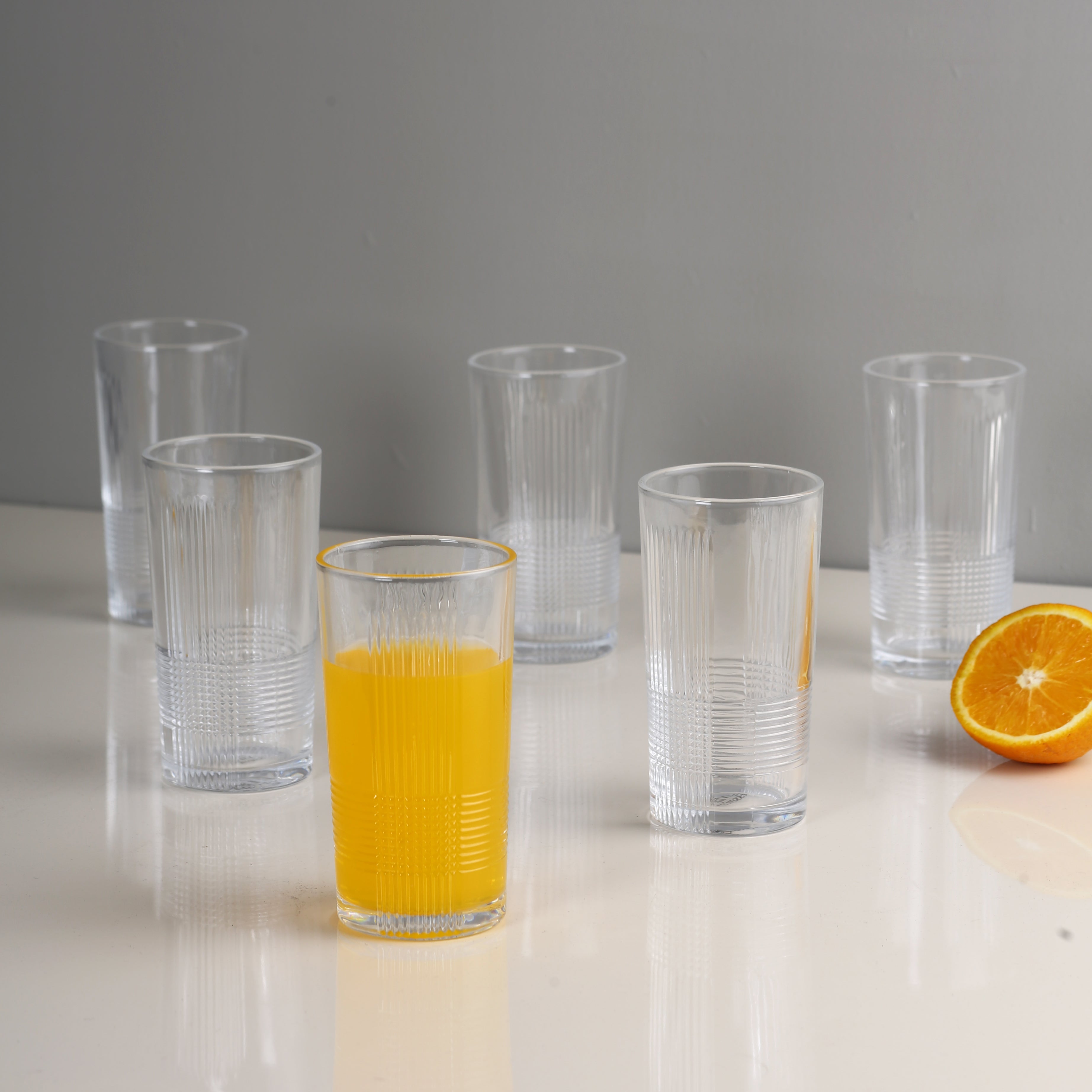 Brussels Water Glass Set of 6 Pcs in Transparent Colour