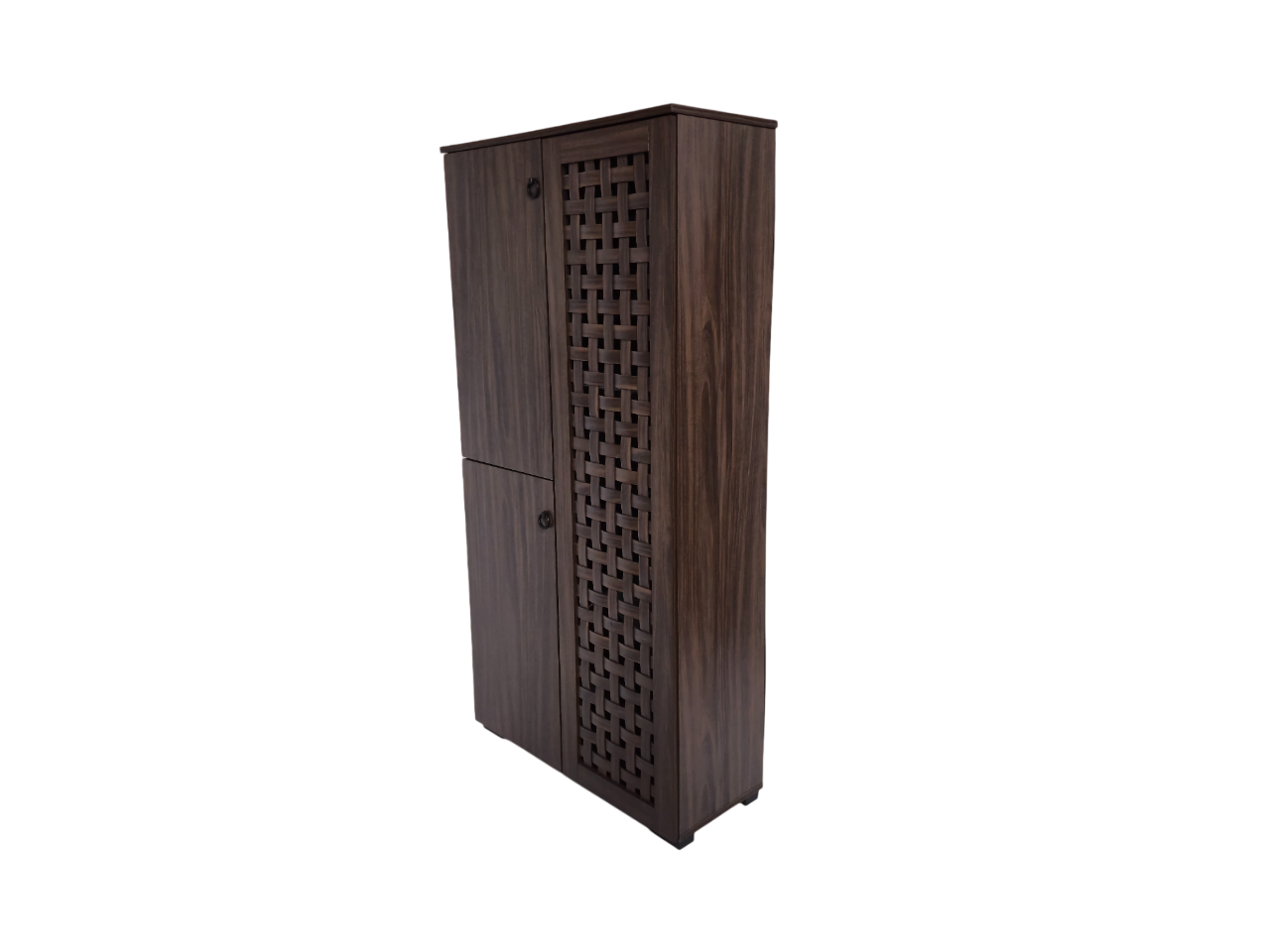 Neste Tall Shoe Rack in Walnut Colour