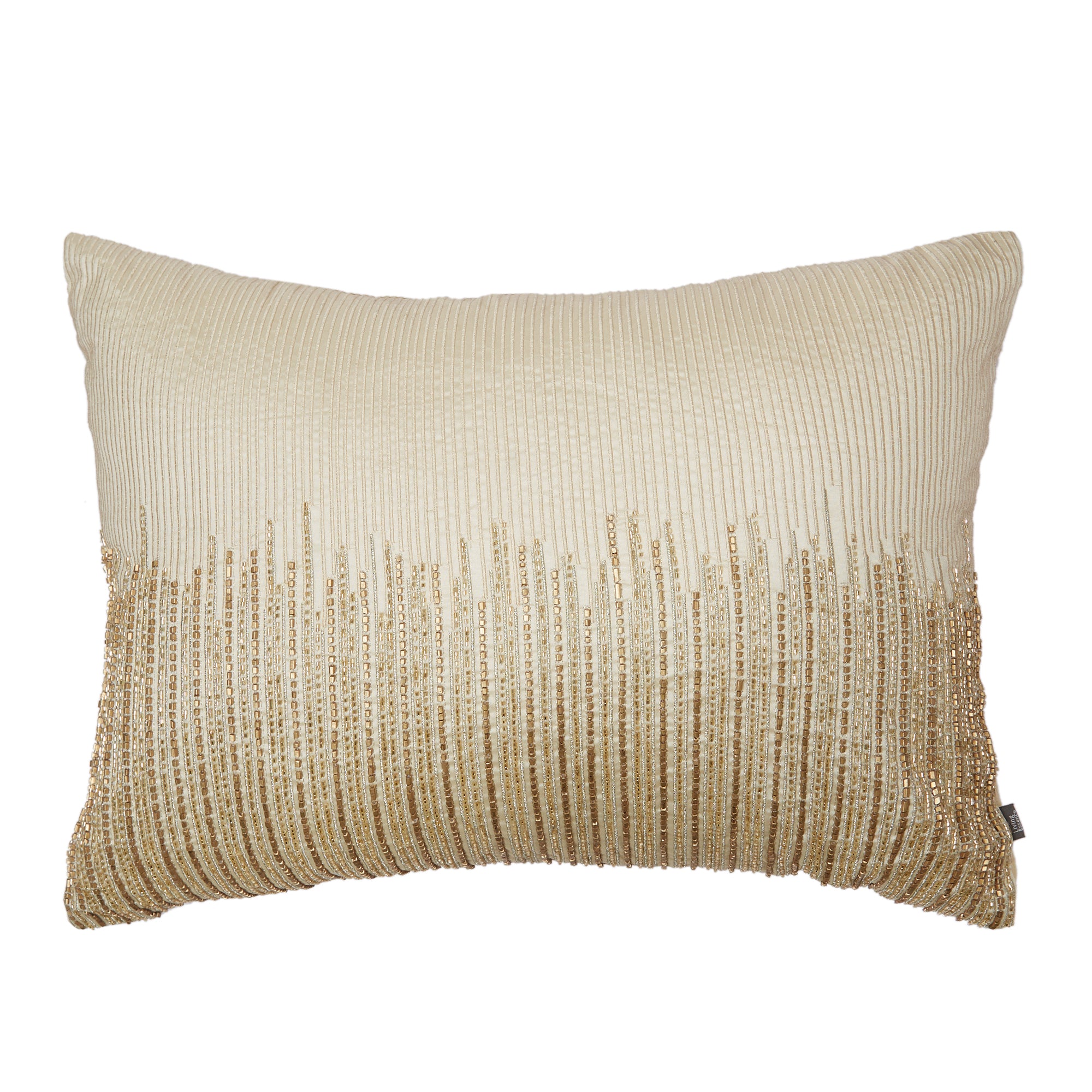 Modern Chic Polyester Cushion Cover 30x50 cm in Beige Colour