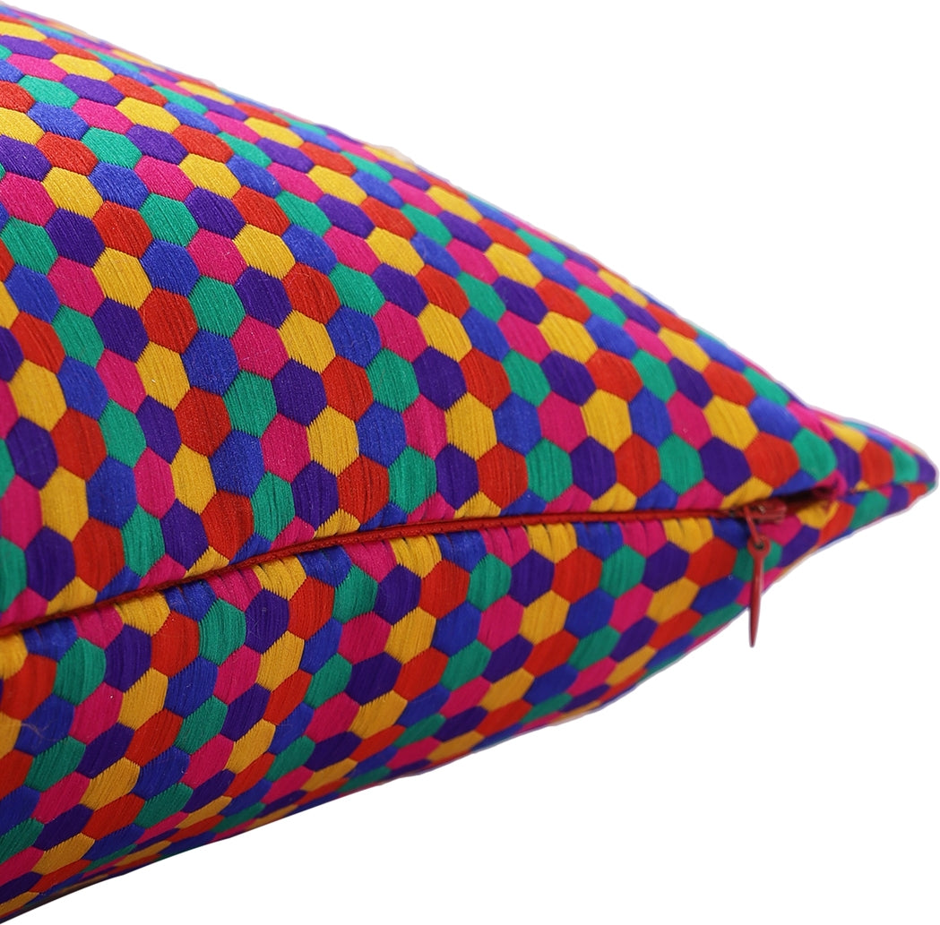 Julian Polyester Coushion Cover 40Cm X 40 Cm in Blush Colour