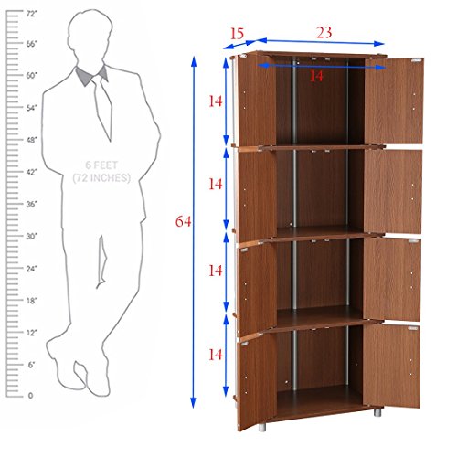 Jacob Engineered Wood Multipurpose Cabinet in Oak Colour